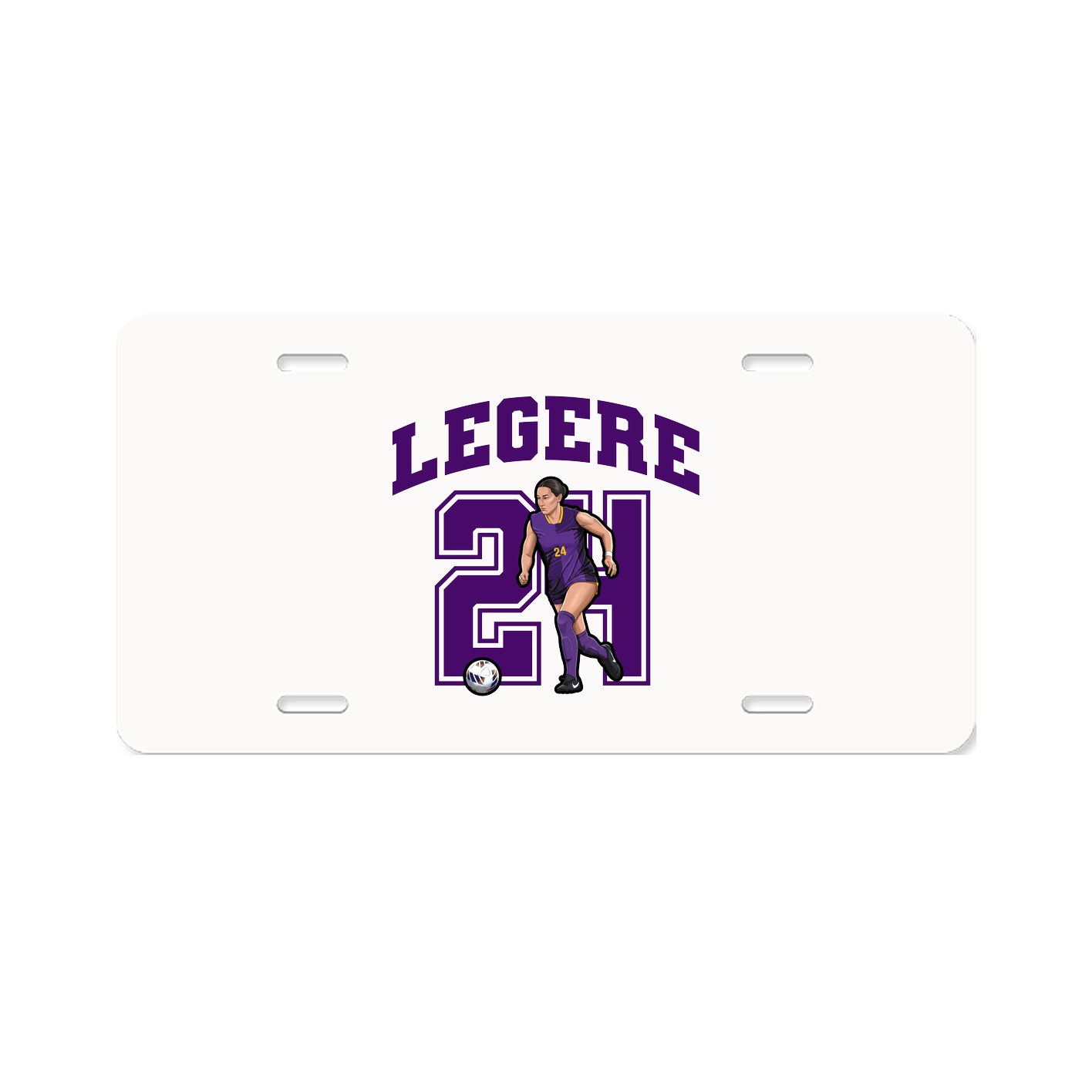 License Plate — Number in Classic
