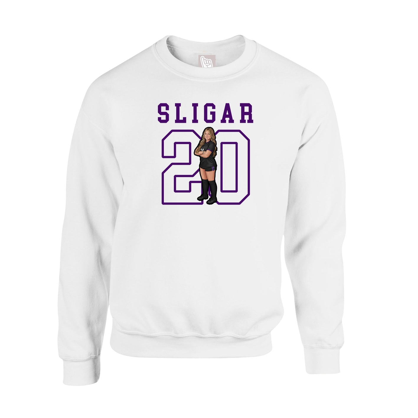 Fleece Crew — Shirsey in White