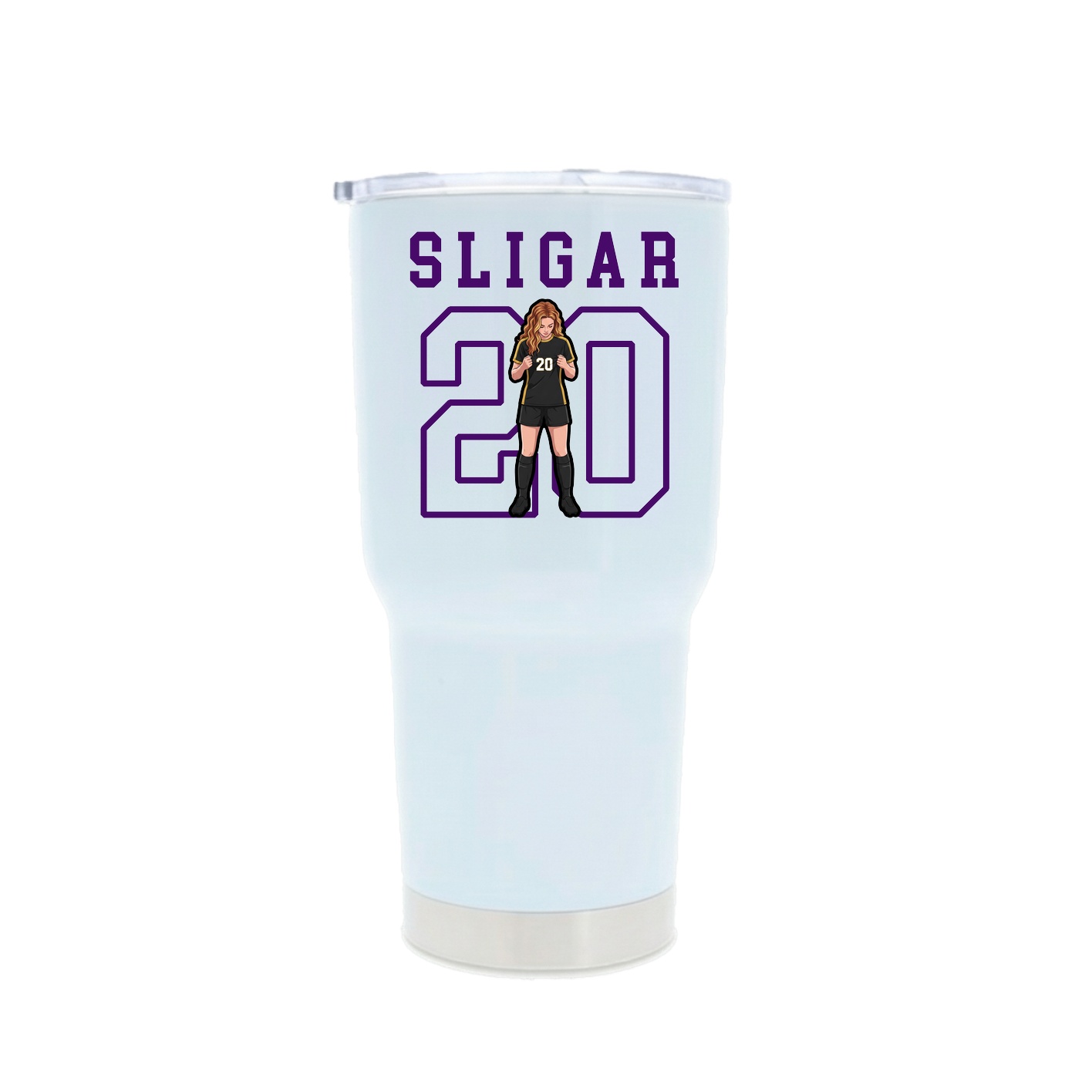 30oz Stainless Steel Tumbler — Shirsey in White