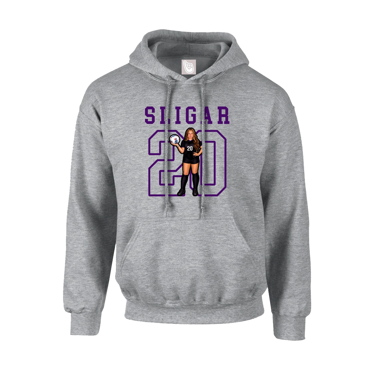 Hoodie — Shirsey in Grey
