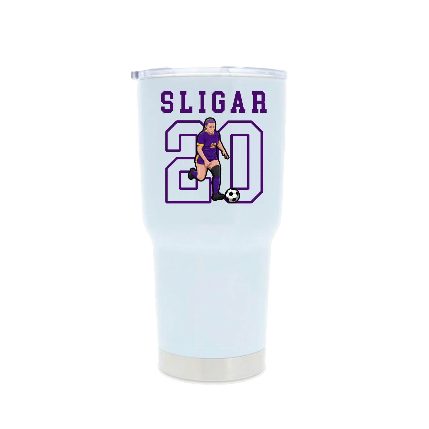 30oz Stainless Steel Tumbler — Shirsey in White