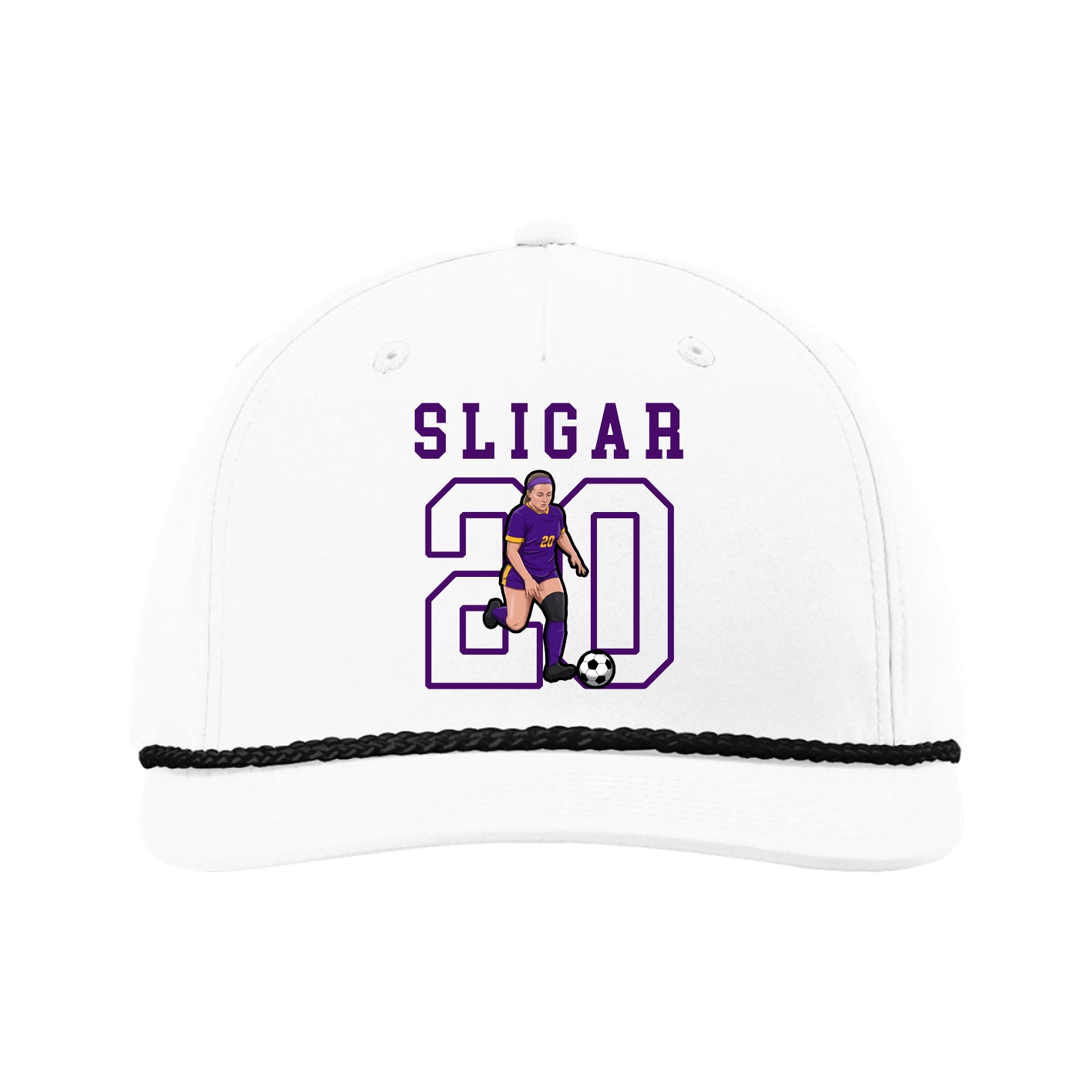 Five-Panel Classic Rope Cap — Shirsey in White