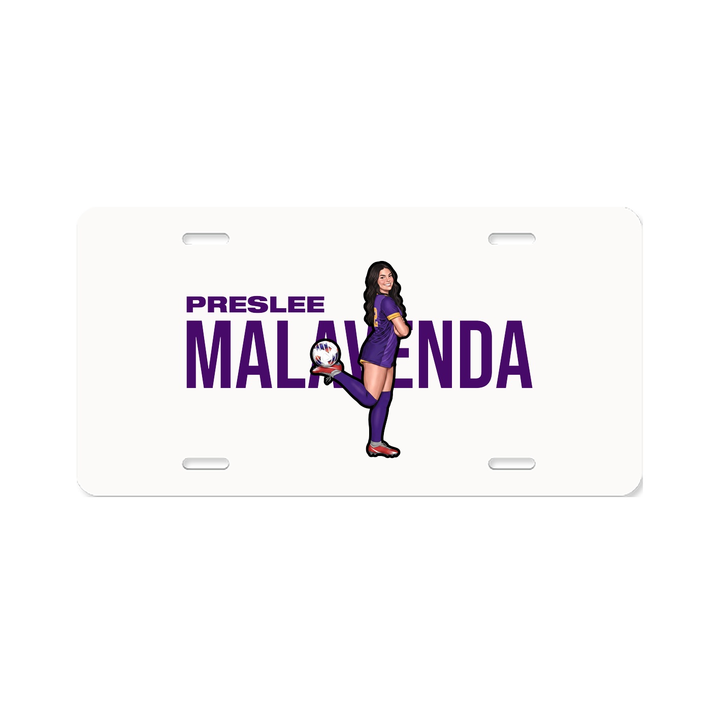 License Plate — Player Name in Classic