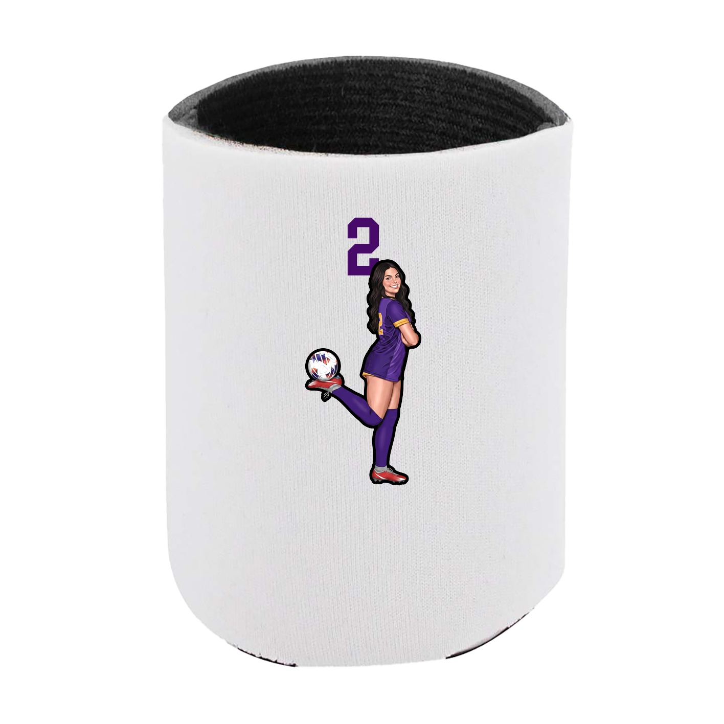 Can Holder — Number Top in White