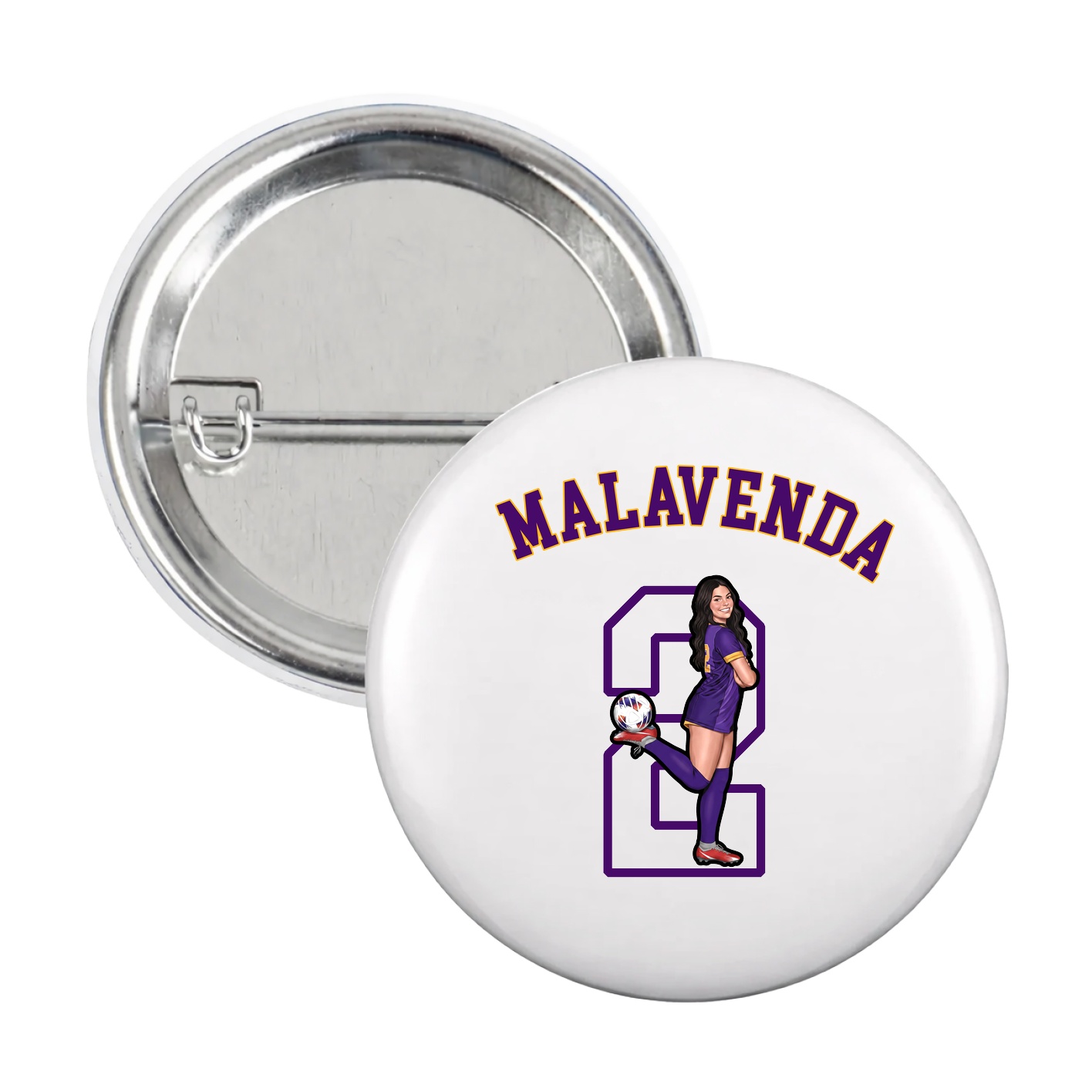 Game Day Button — Shirsey Arch in White