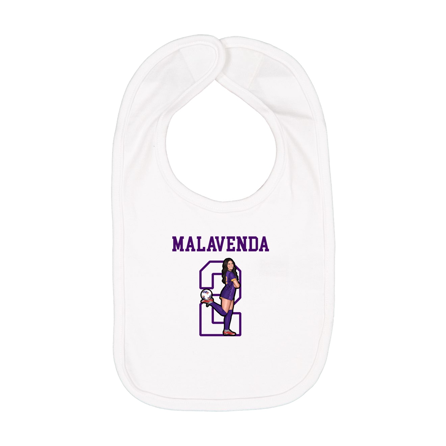 Infant Bib — Shirsey in White