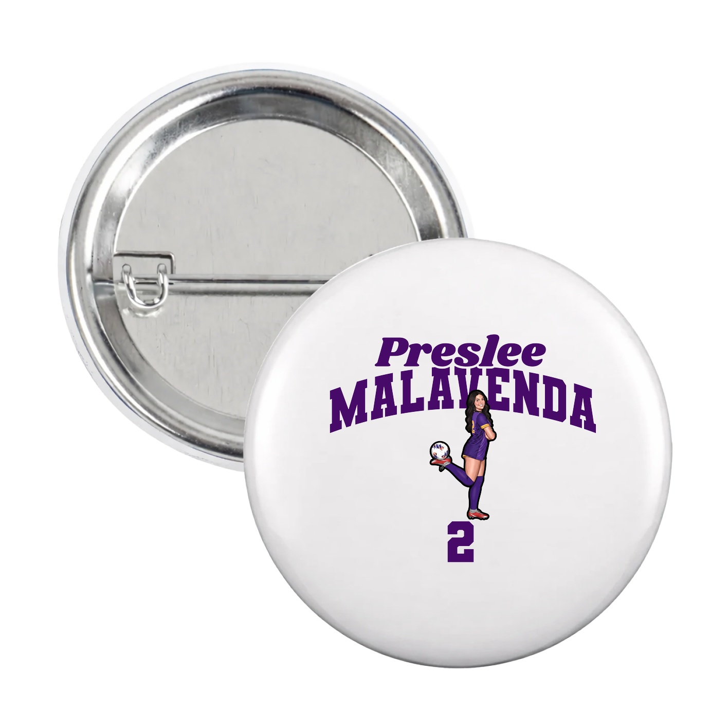 Game Day Button — Signature Arch in White