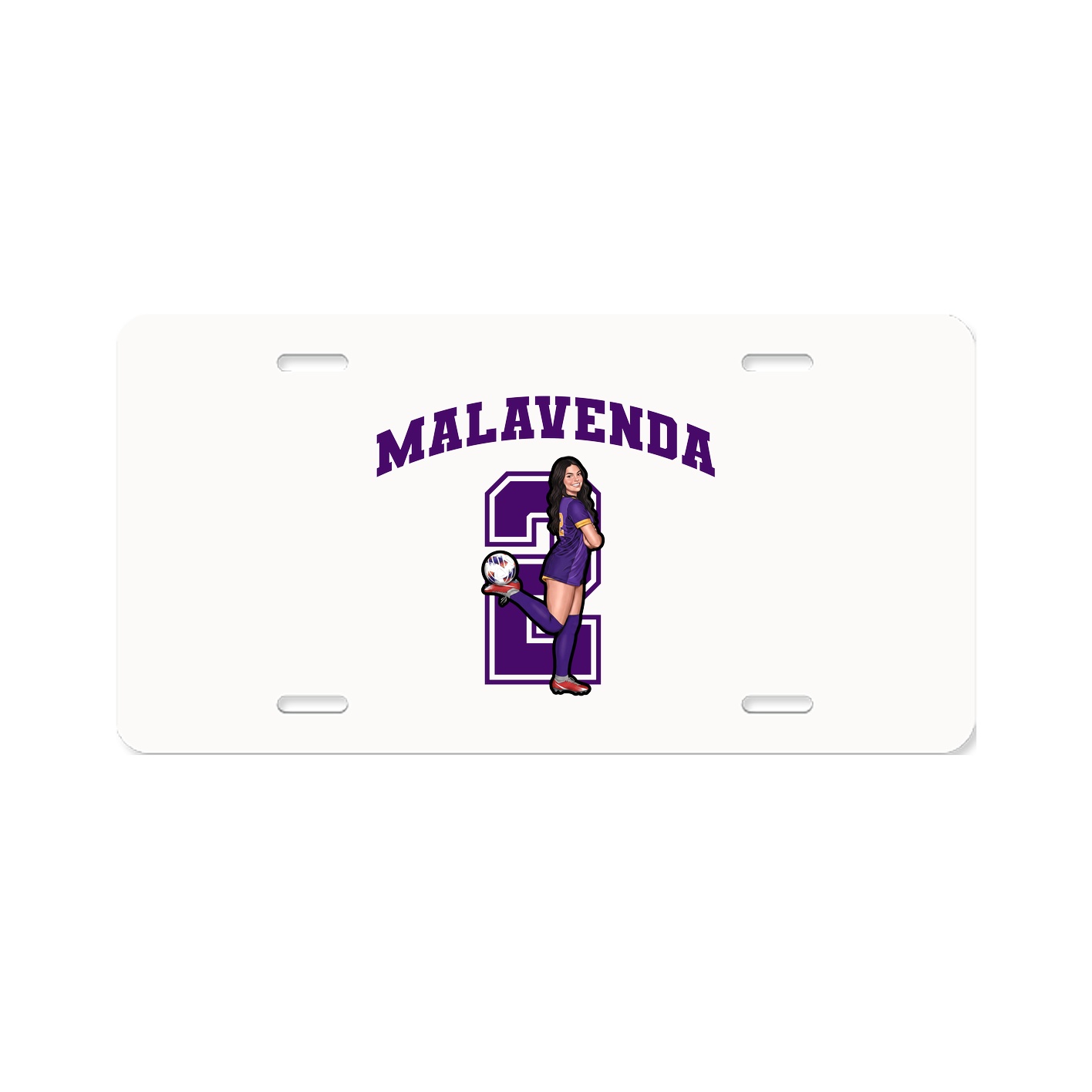 License Plate — Number in Classic