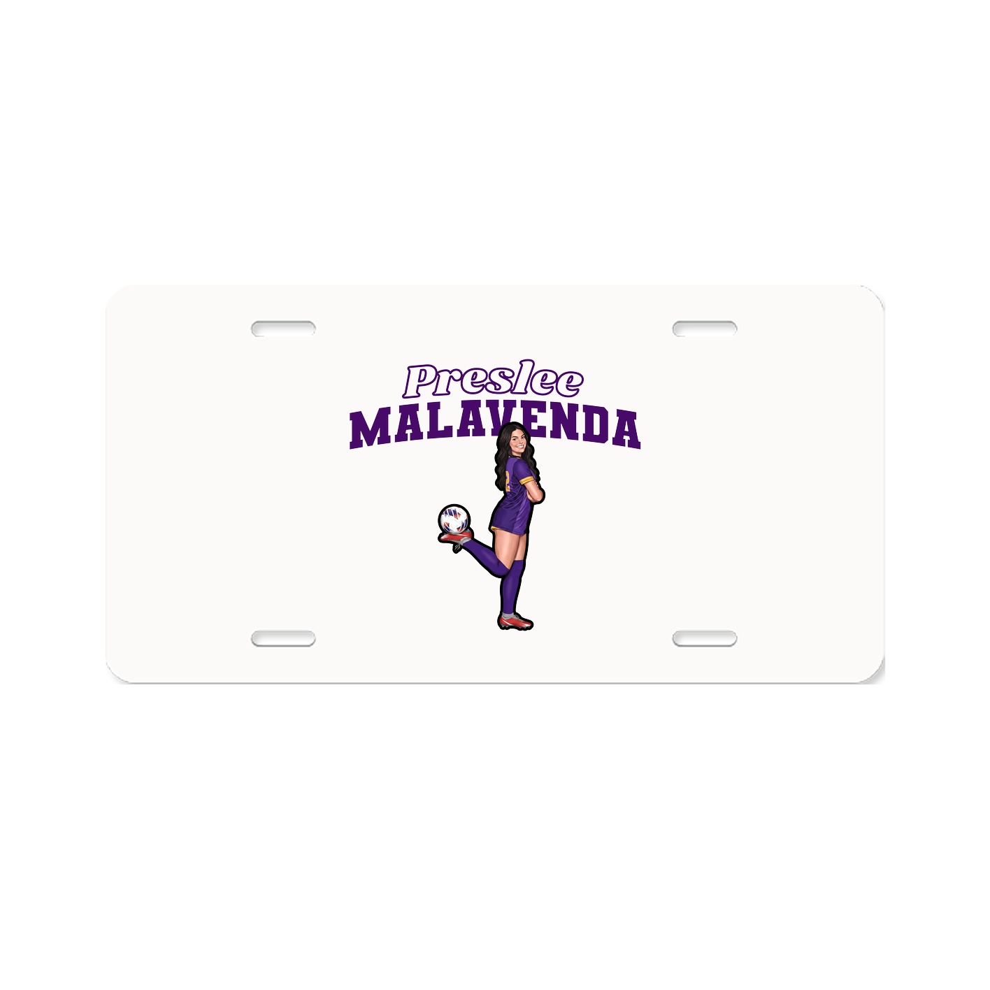 License Plate — Name Arch in Classic