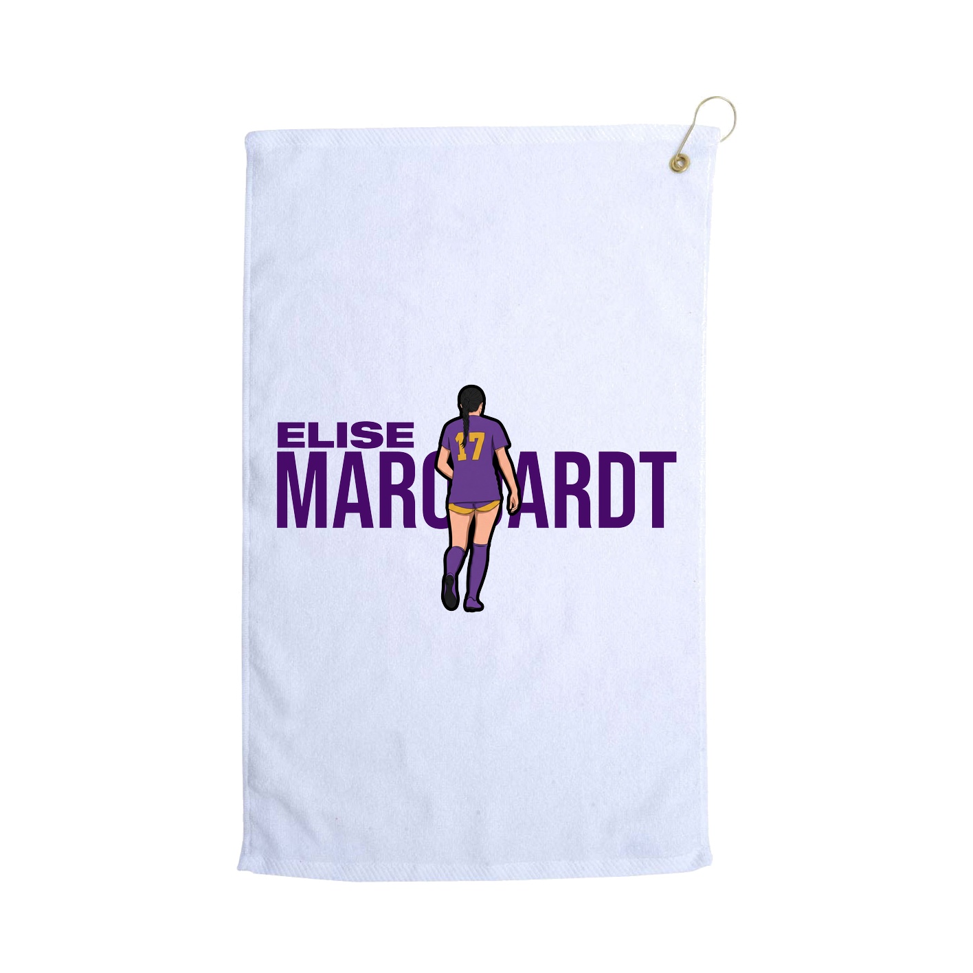Golf Towel — Player Name in White