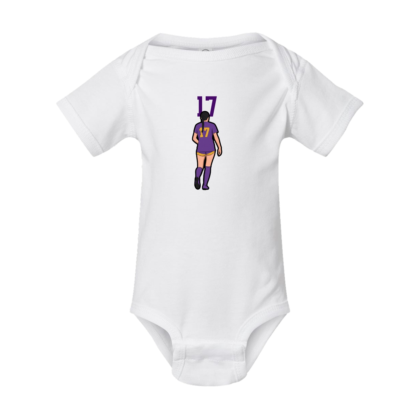 Baby Onesie — Number Top in White