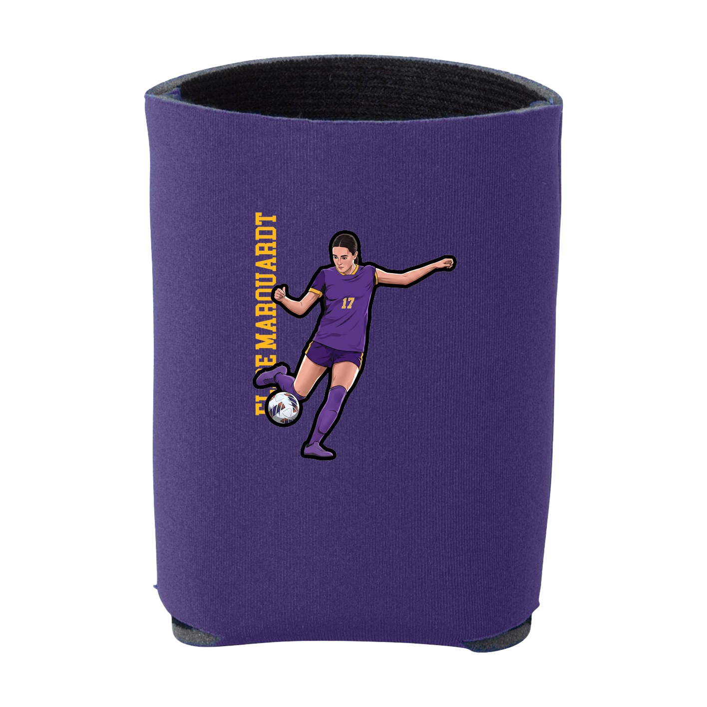 Can Holder — Name Vertical in Purple