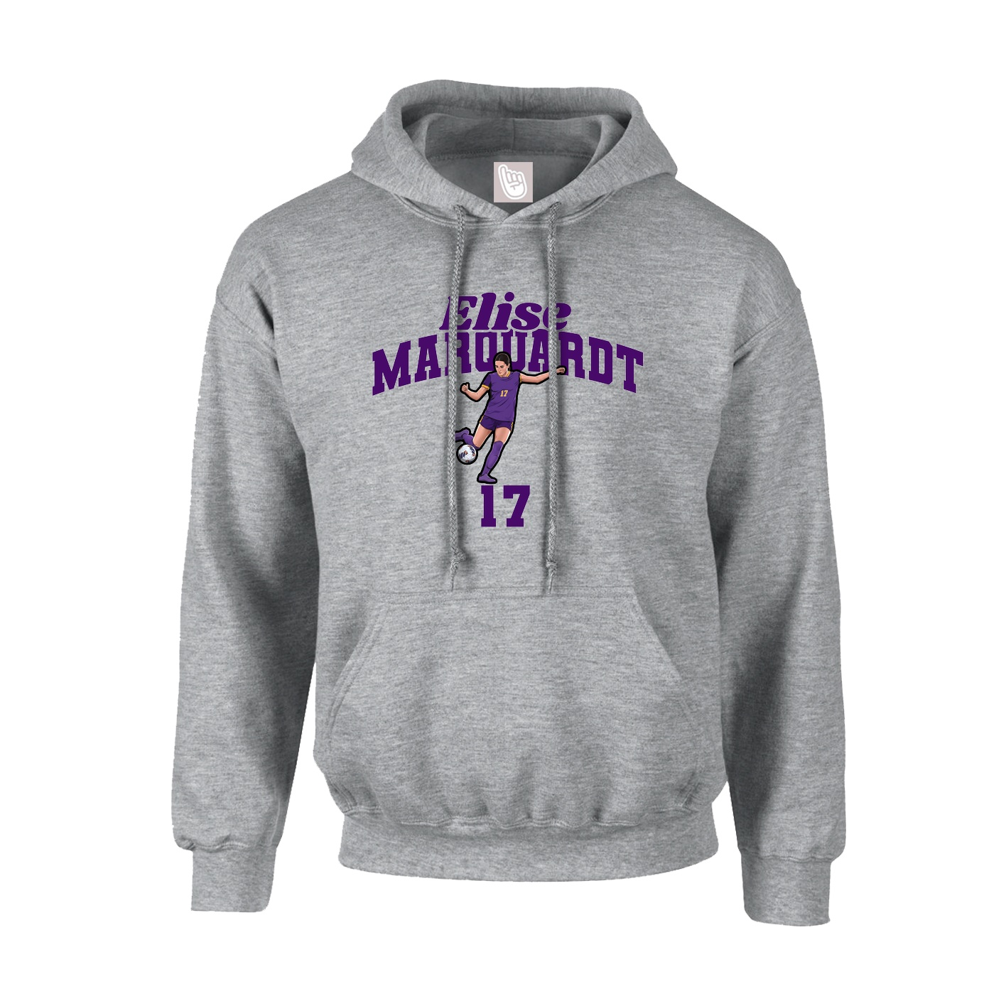 Hoodie — Signature Arch in Grey