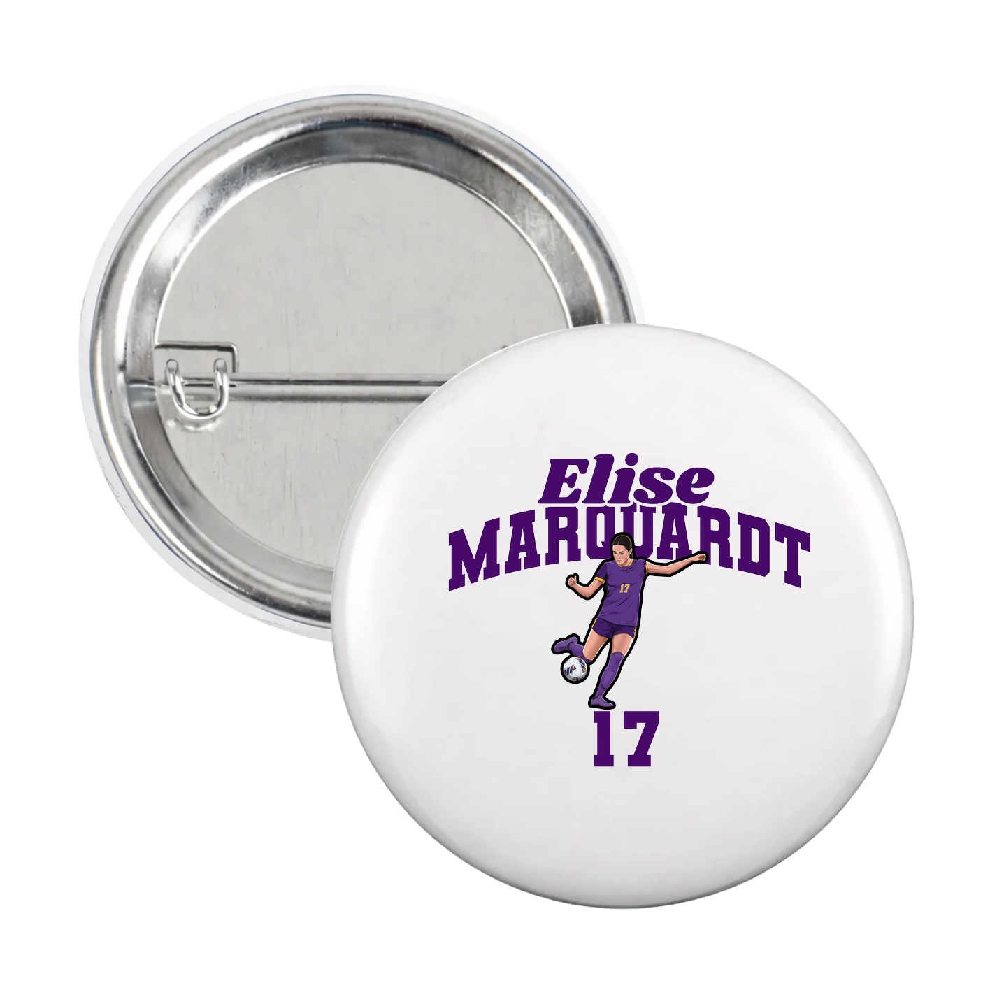 Game Day Button — Signature Arch in White