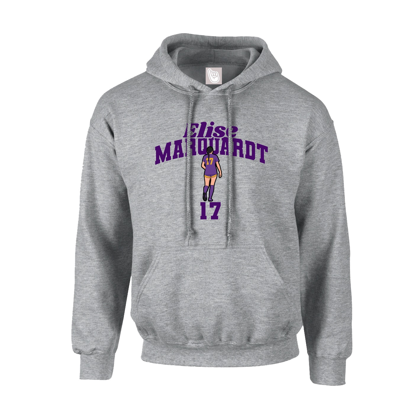 Youth Hoodie — Signature Arch in Grey