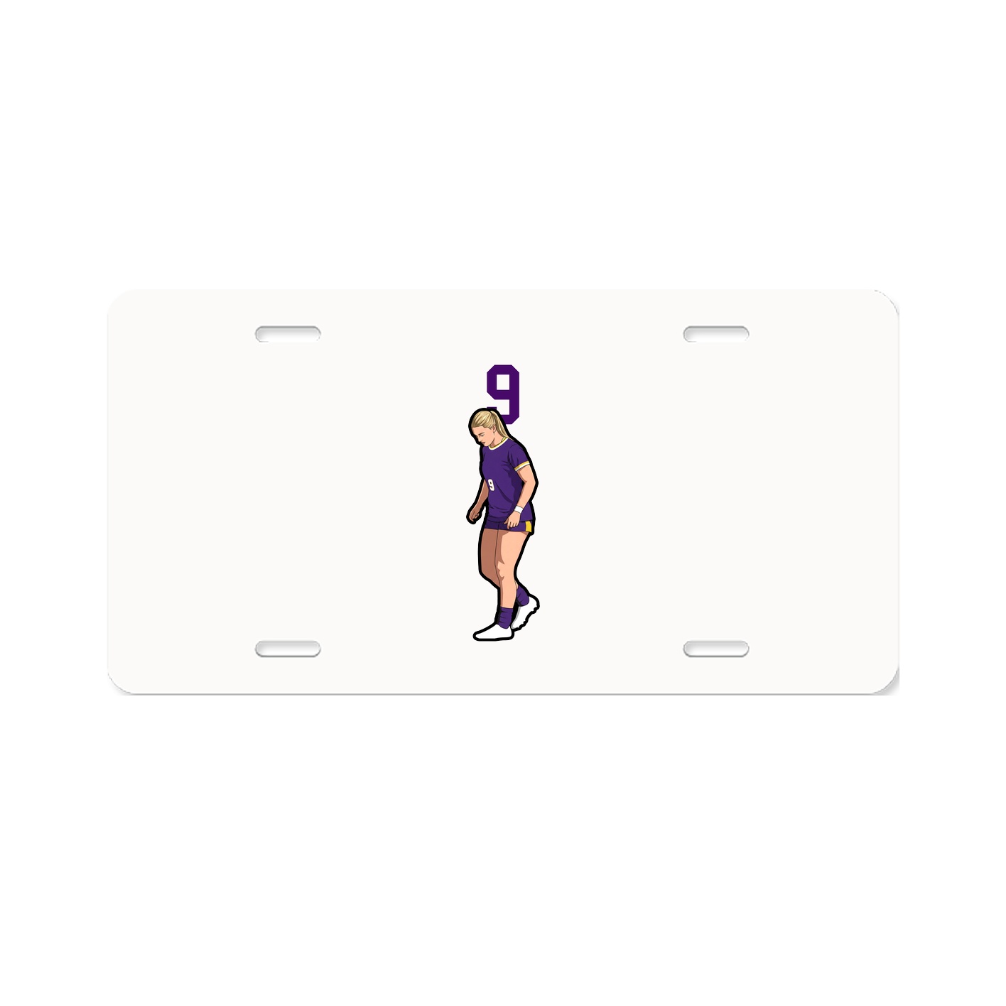 License Plate — Number Top in Classic
