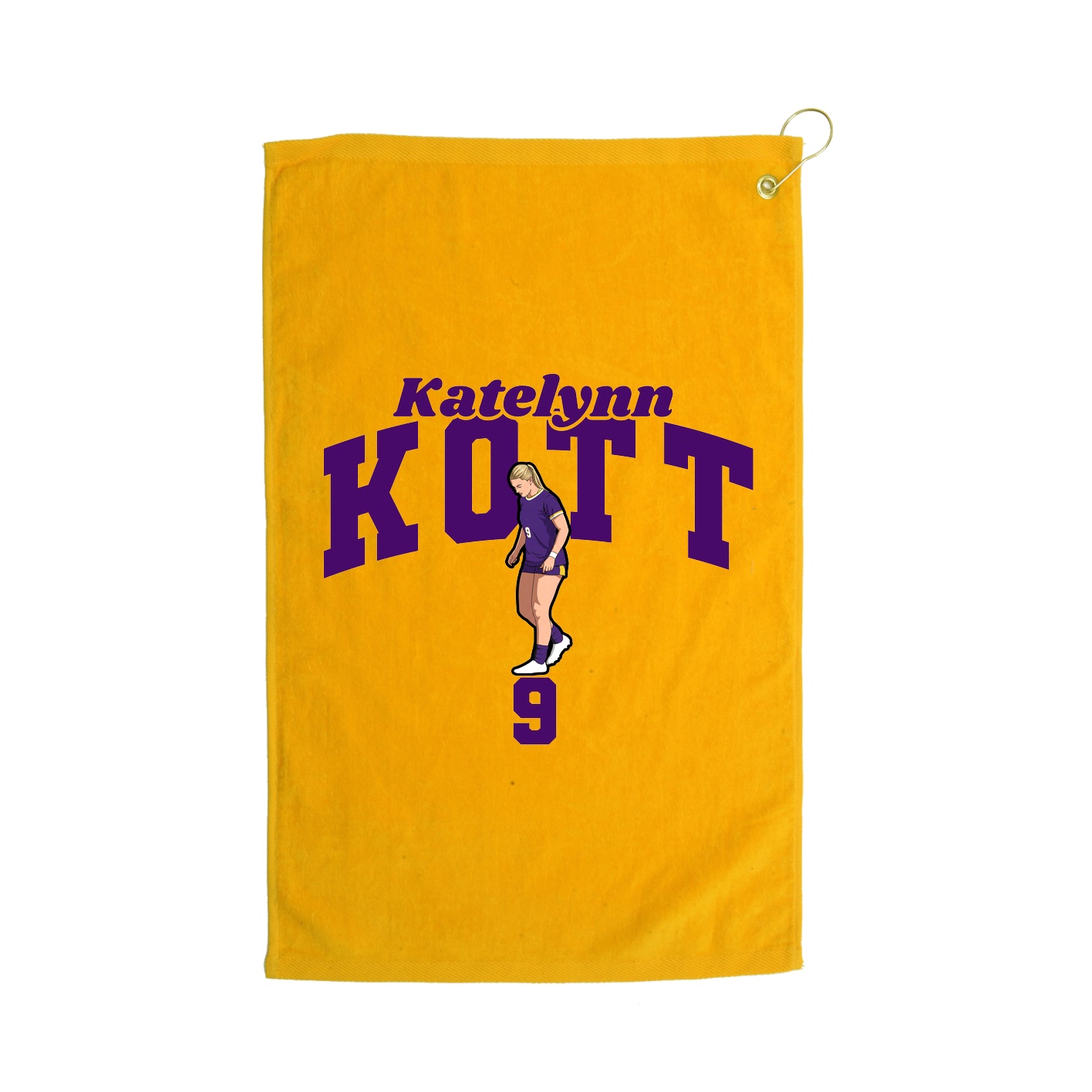 Golf Towel — Signature Arch in Gold