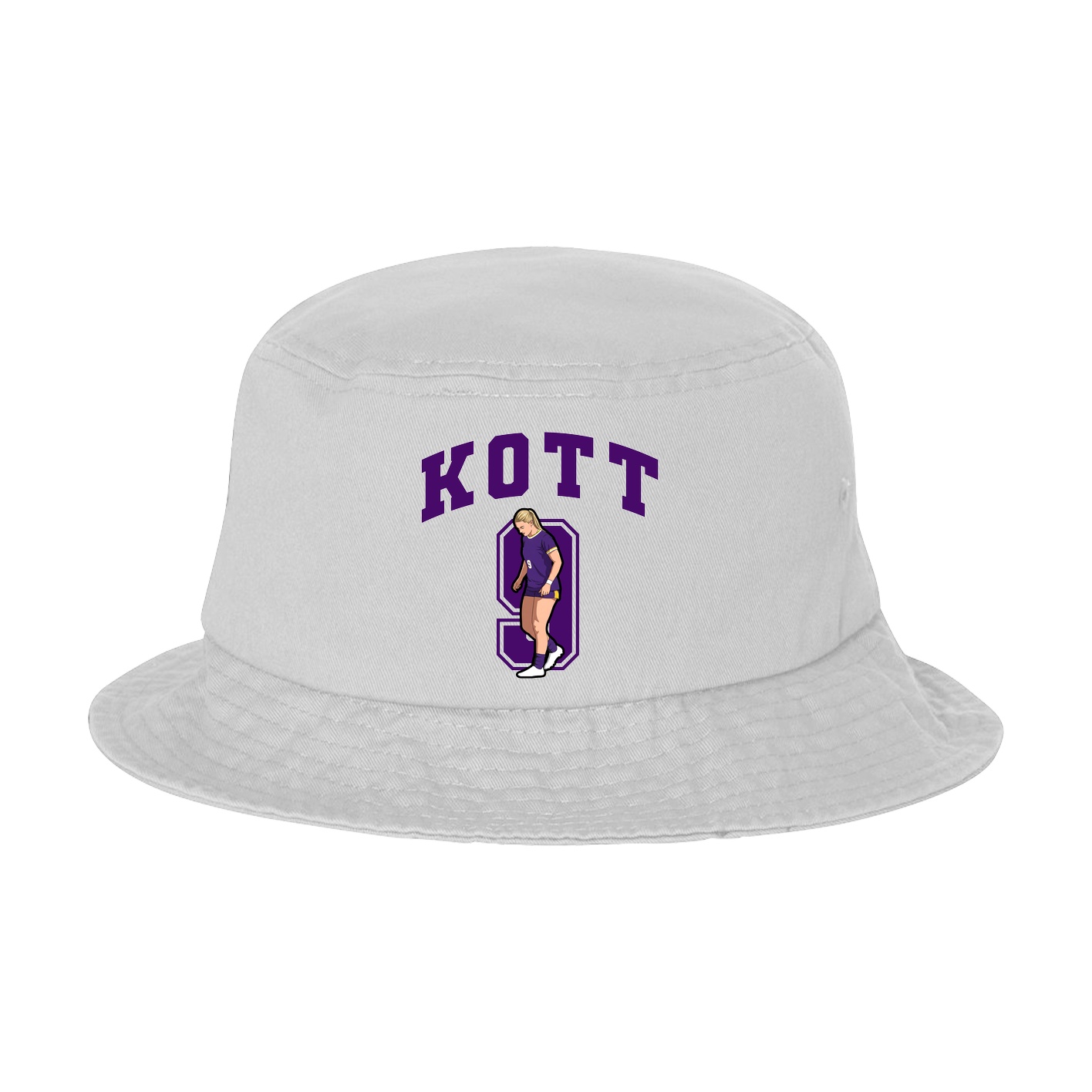 Bucket Cap — Number in White
