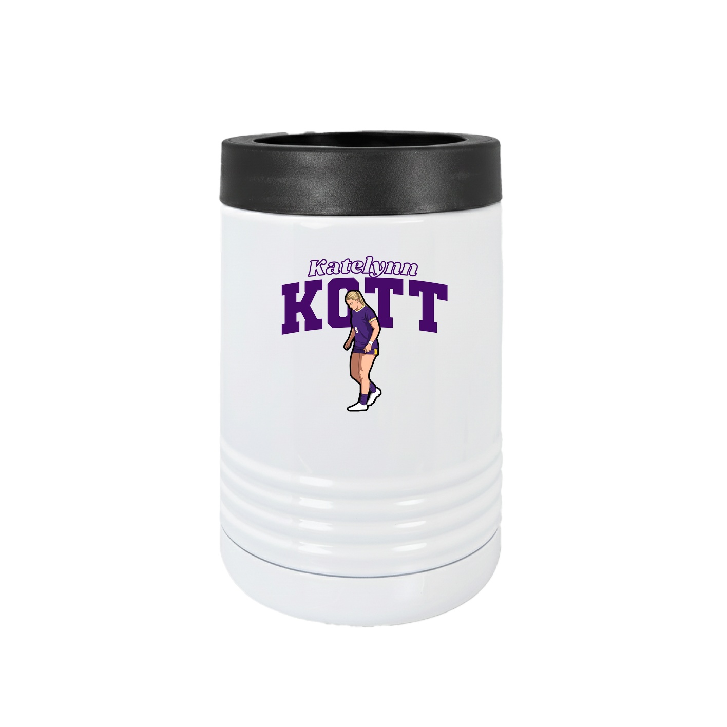 Beverage Holder — Name Arch in White