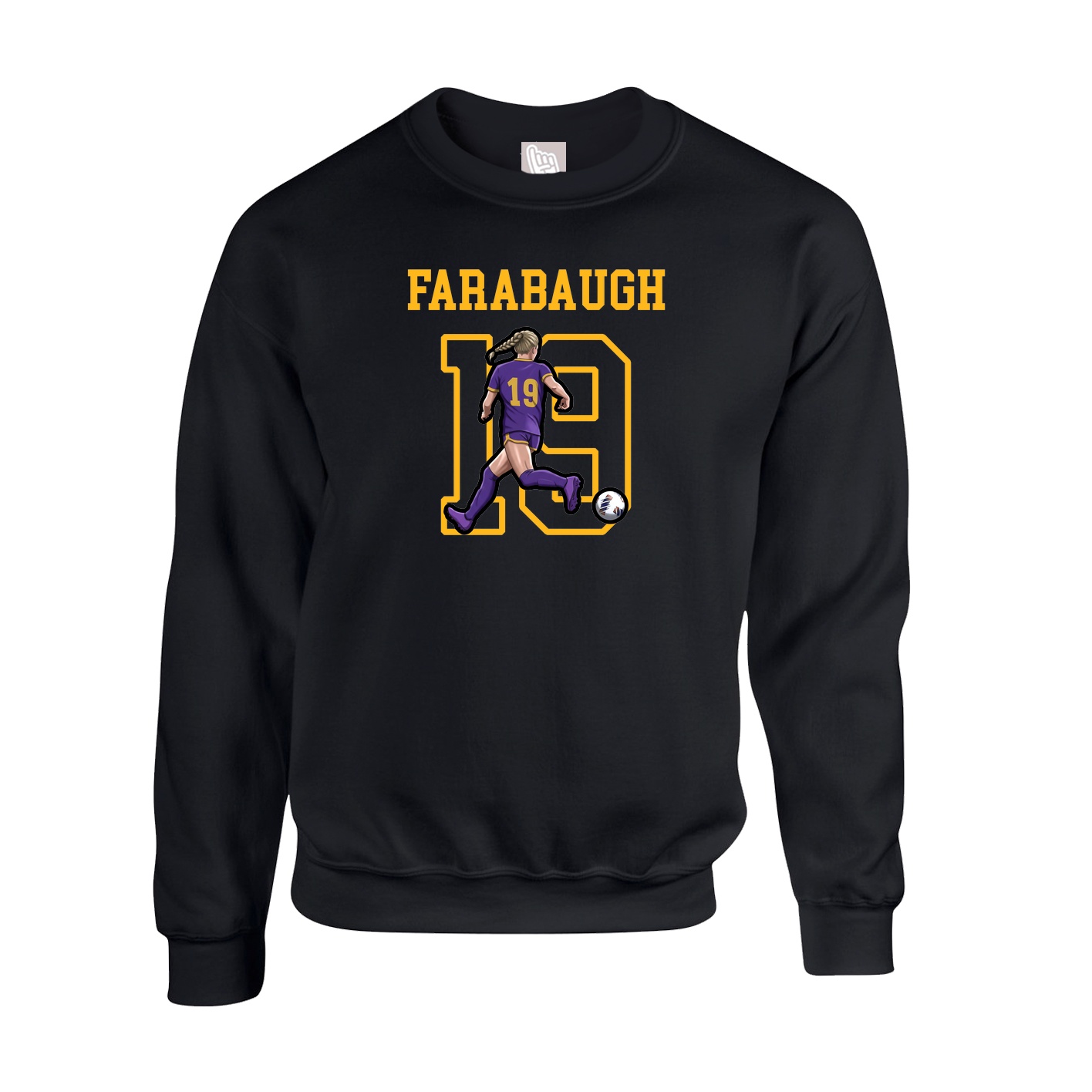 Fleece Crew — Shirsey in Black