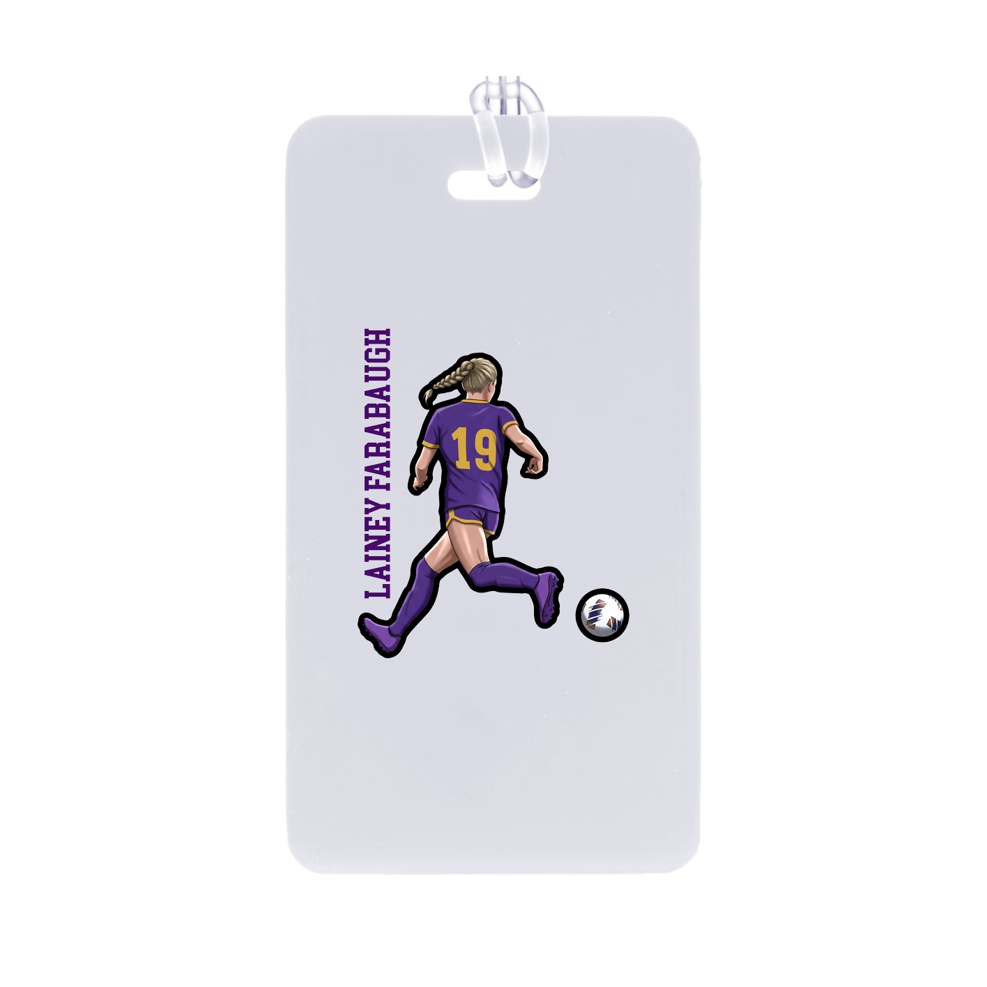 Bag Tag — Name Vertical in Classic