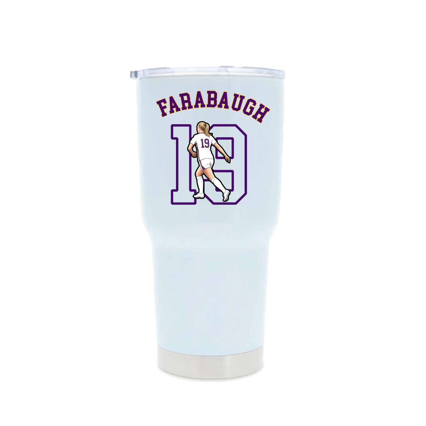 30oz Stainless Steel Tumbler — Shirsey Arch in White