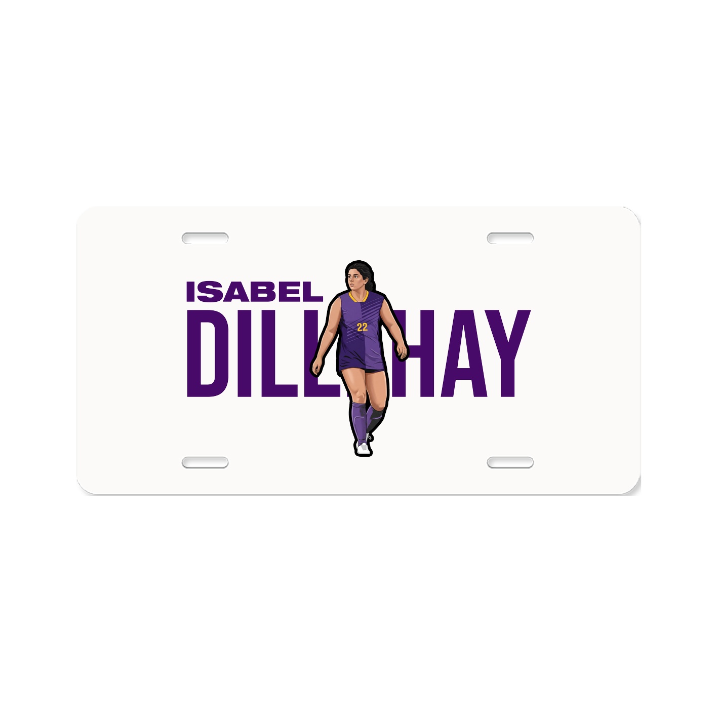 License Plate — Player Name in Classic