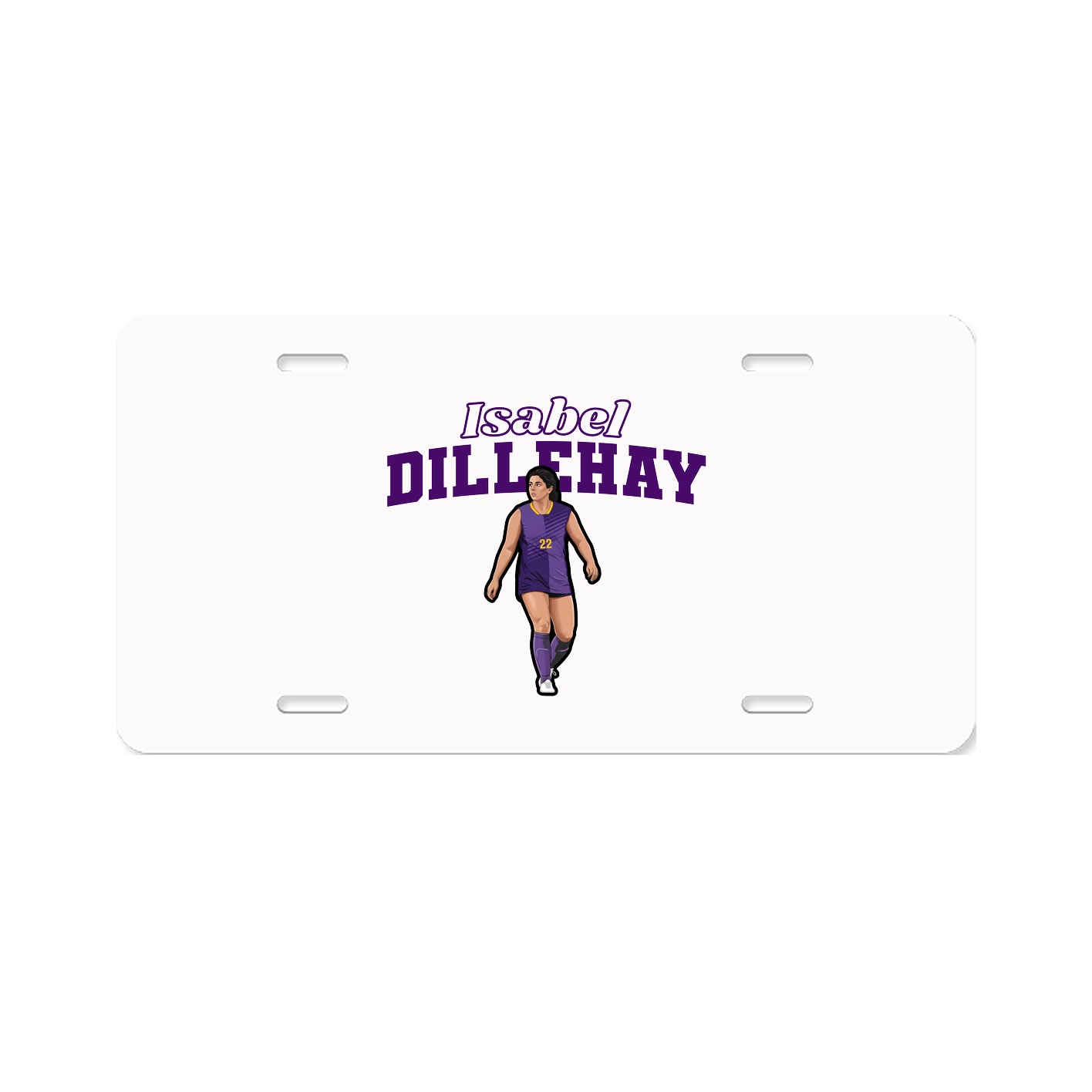 License Plate — Name Arch in Classic