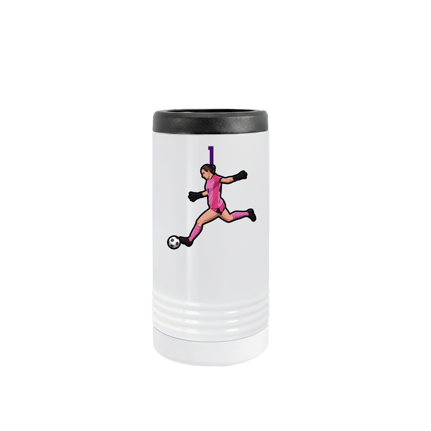 Slim Beverage Holder — Number Top in White