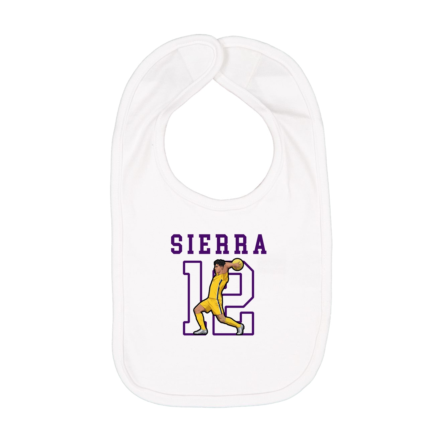 Infant Bib — Shirsey in White