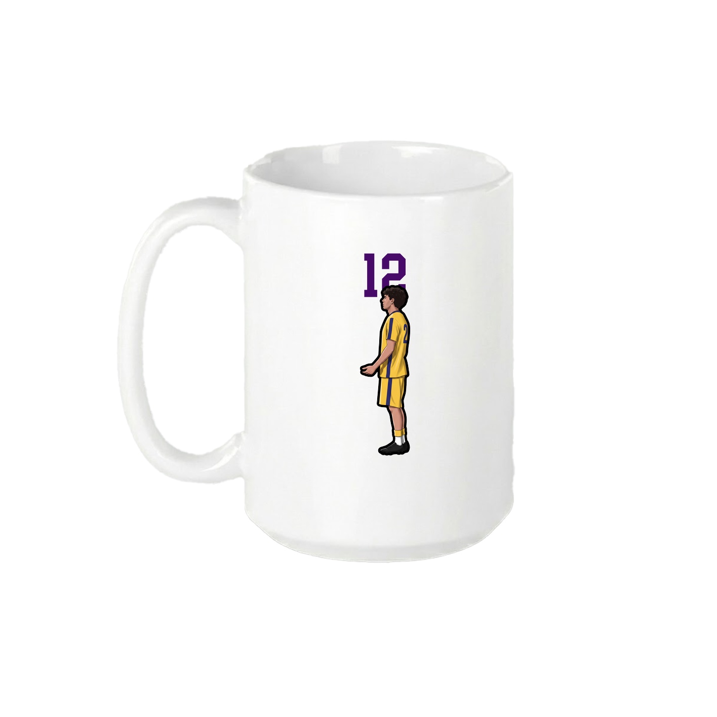 15oz Coffee Mug — Number Top in White