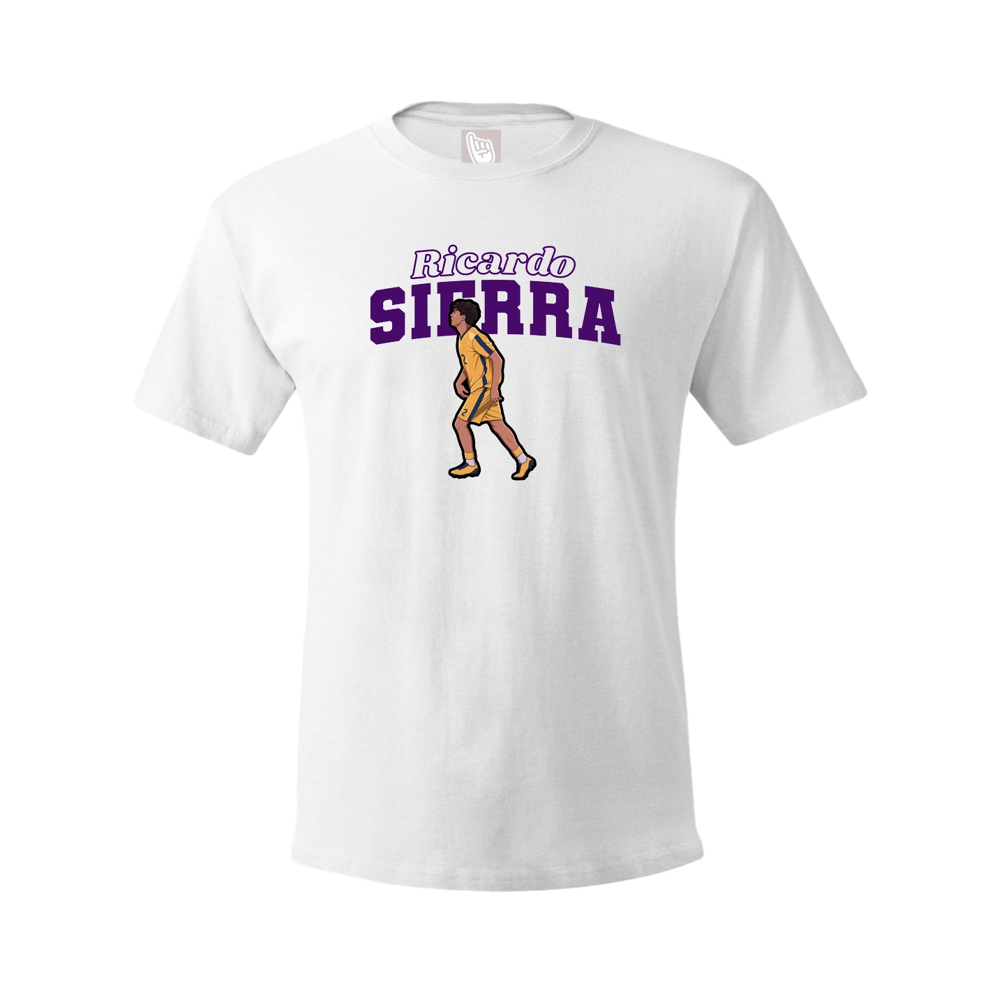 Youth Tee — Name Arch in White