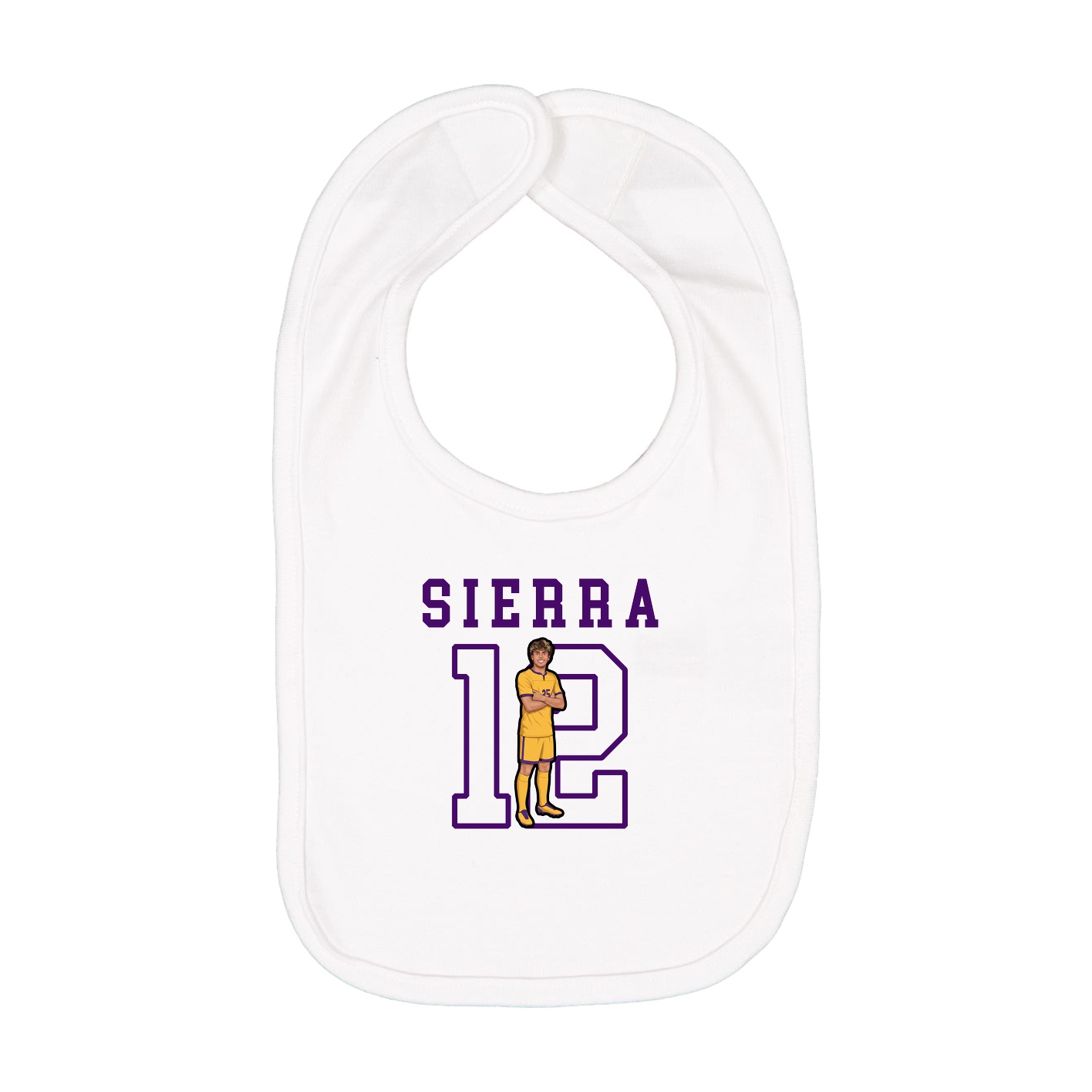 Infant Bib — Shirsey in White