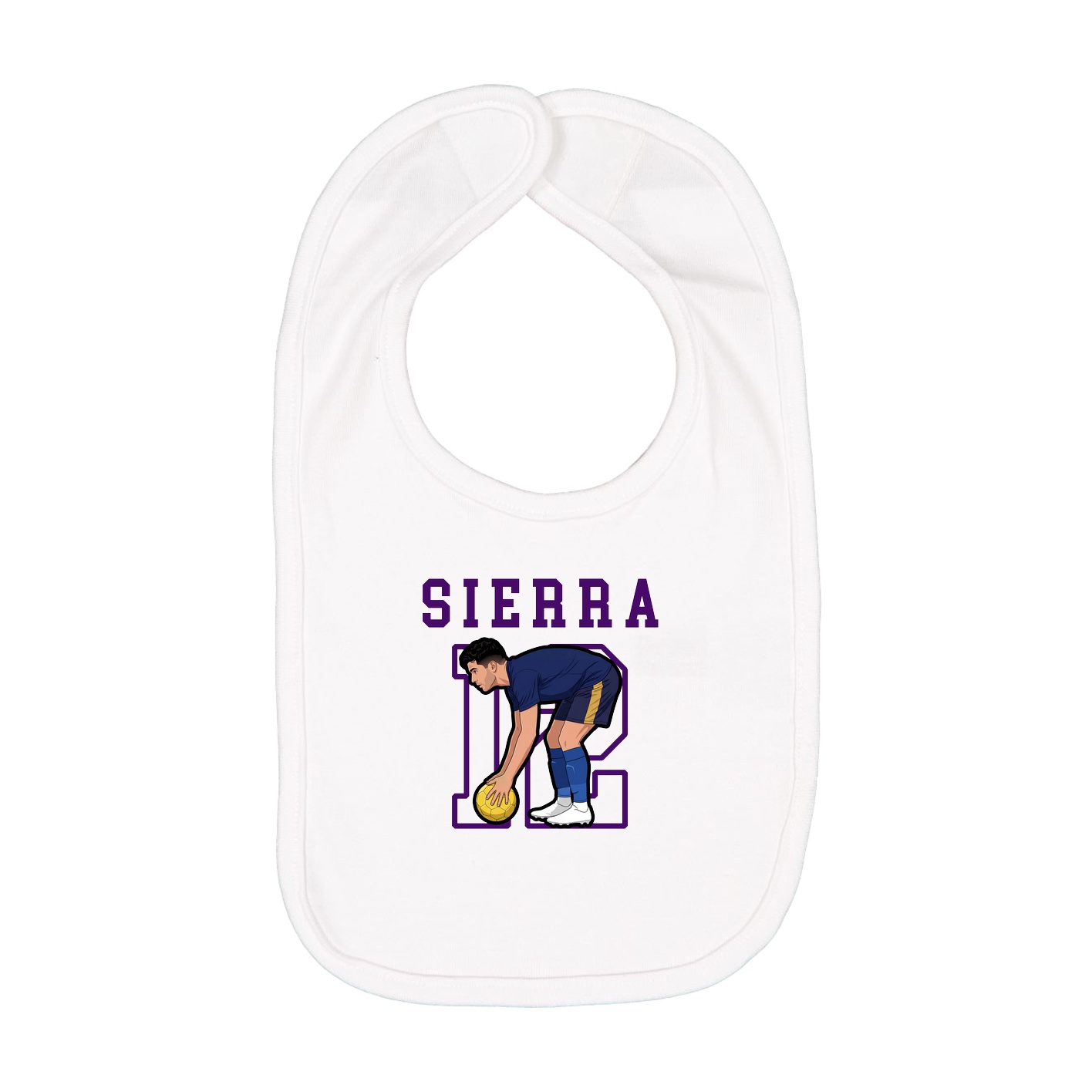 Infant Bib — Shirsey in White