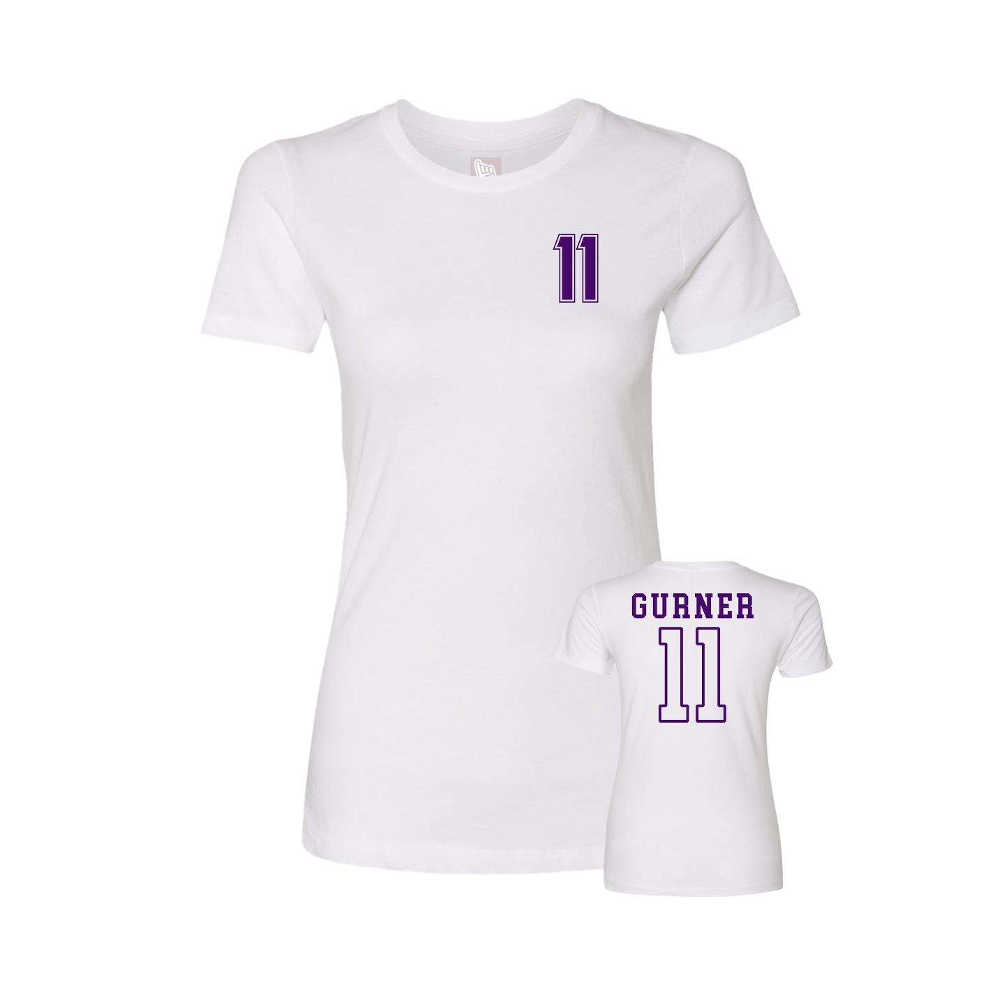 Womens Tee — Chest Back in White