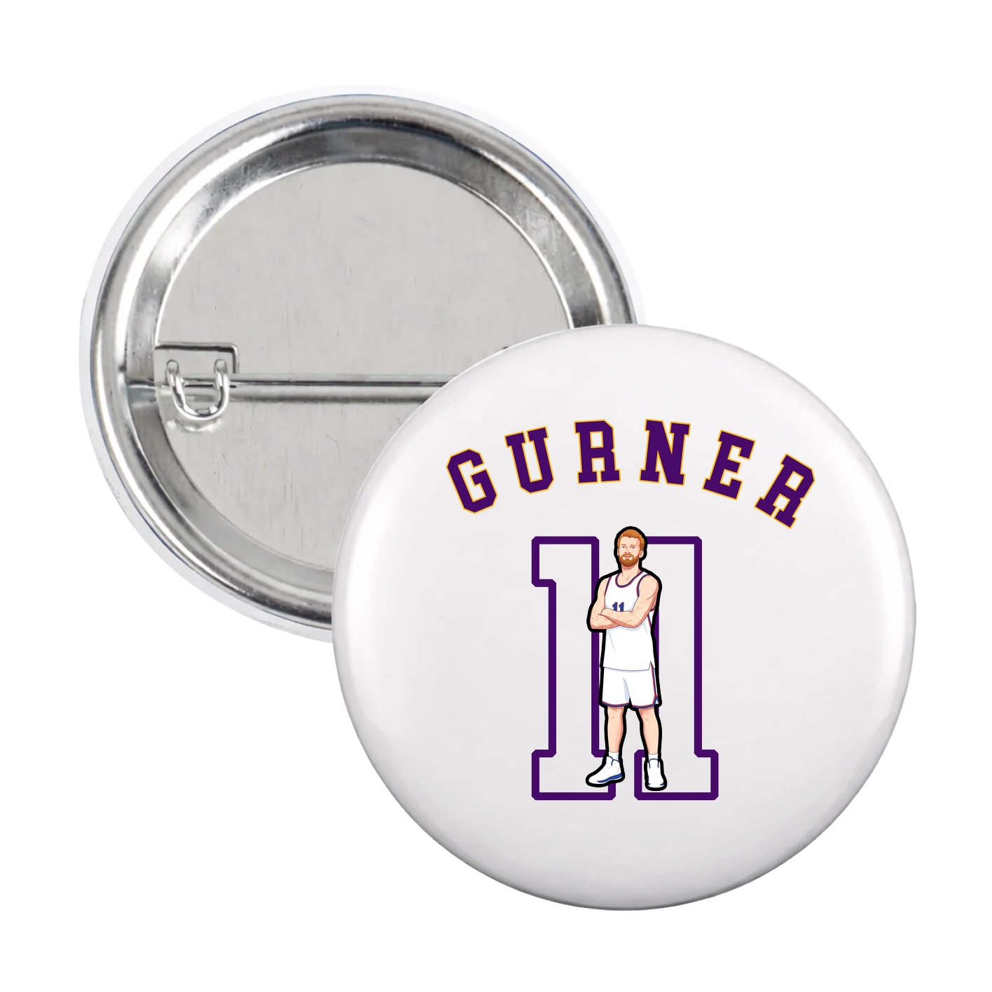 Game Day Button — Shirsey Arch in White