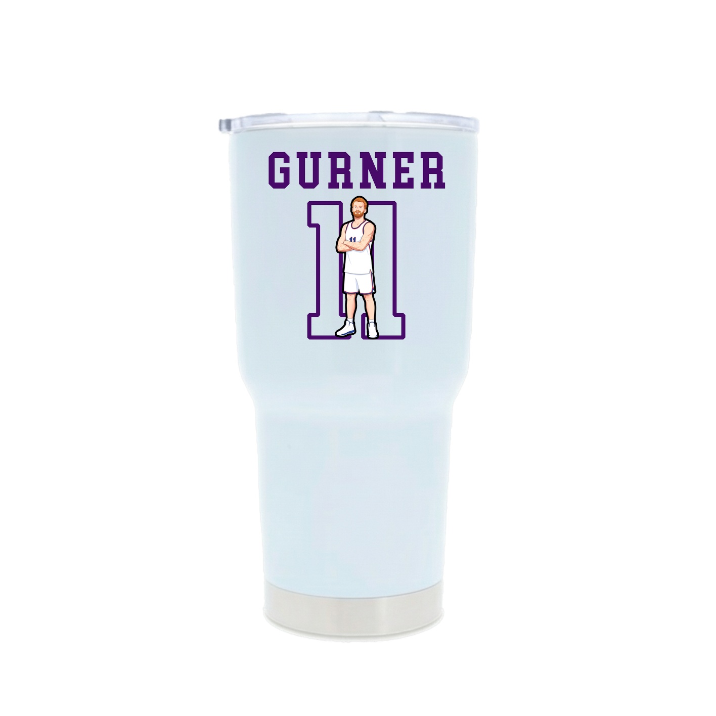 30oz Stainless Steel Tumbler — Shirsey in White