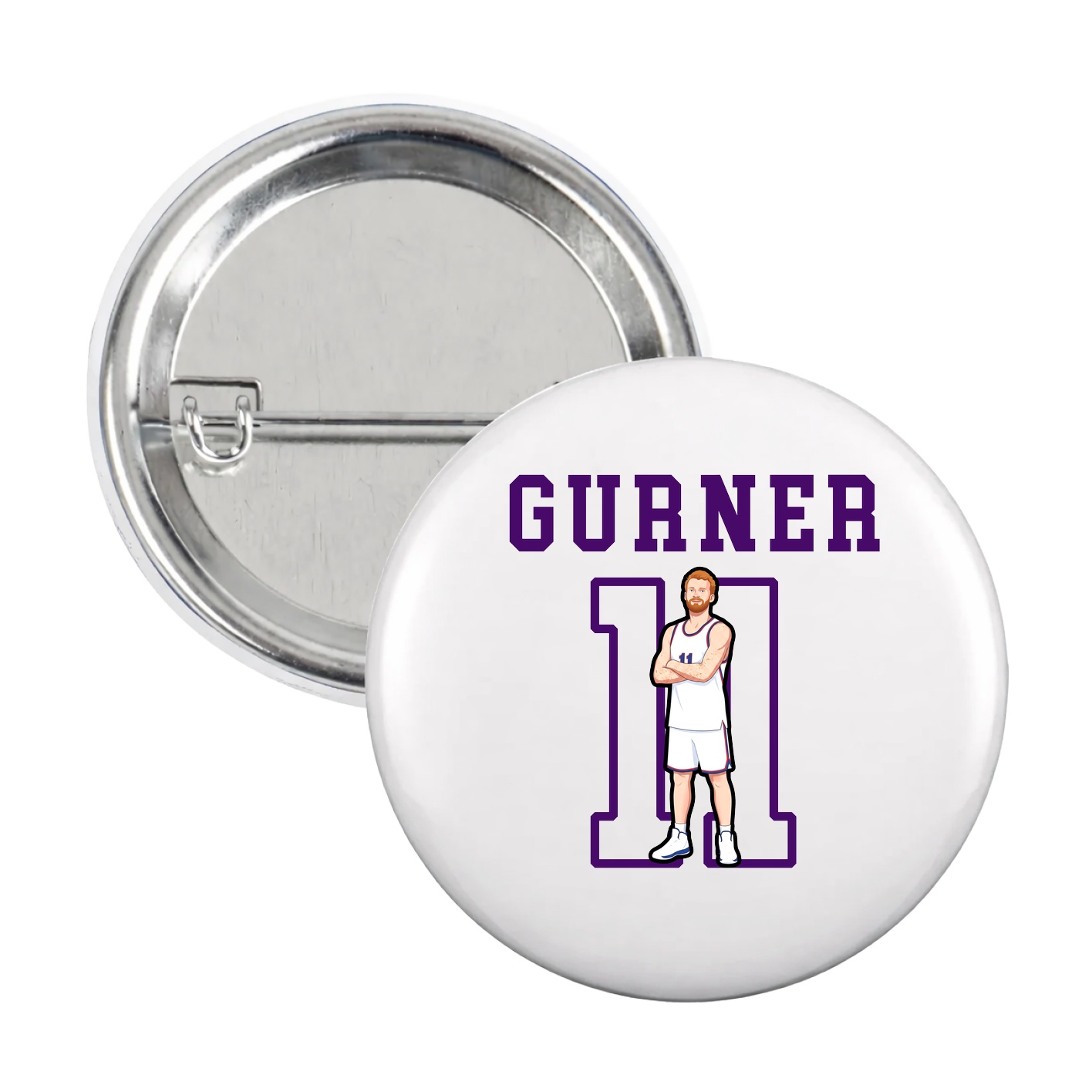 Game Day Button — Shirsey in White
