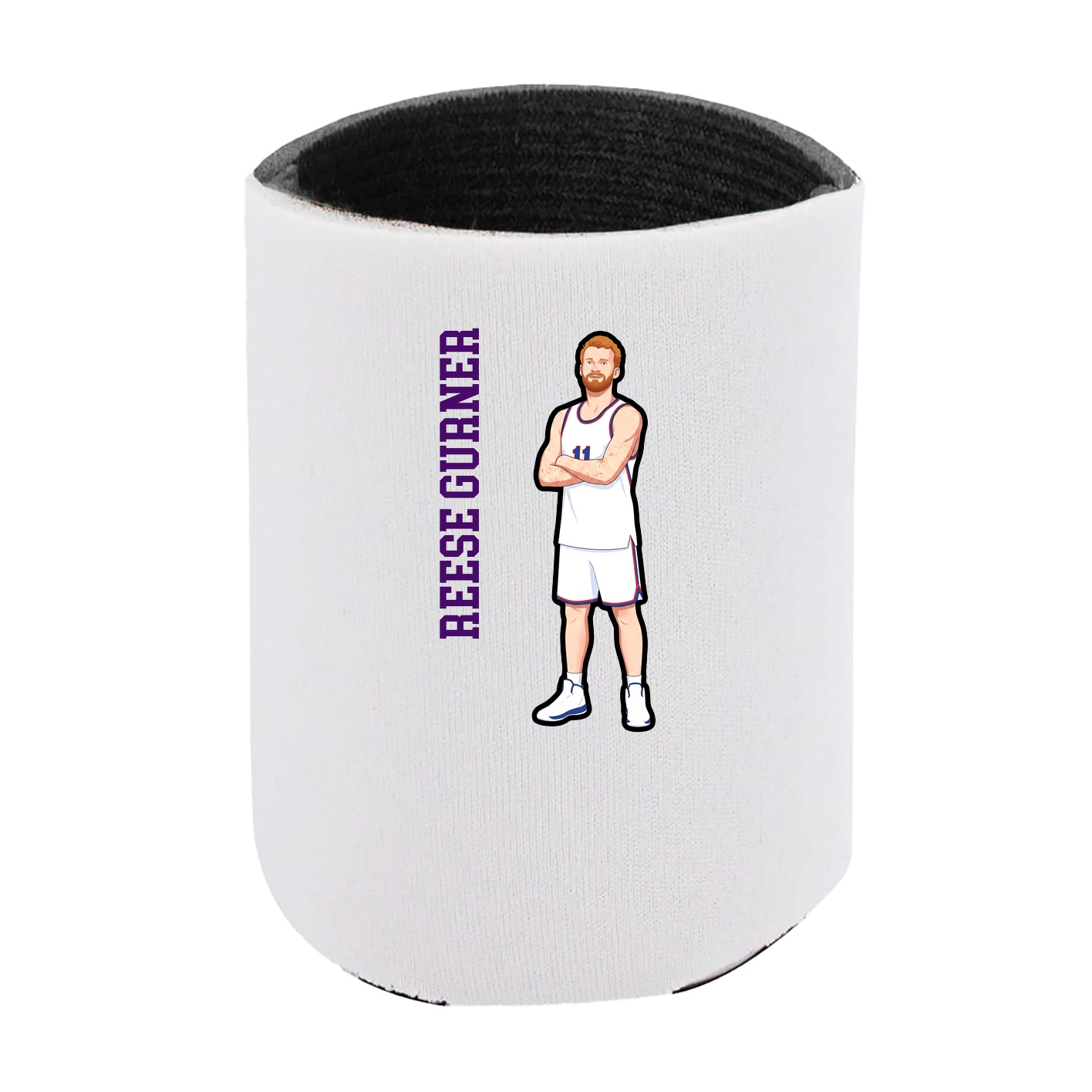 Can Holder — Name Vertical in White