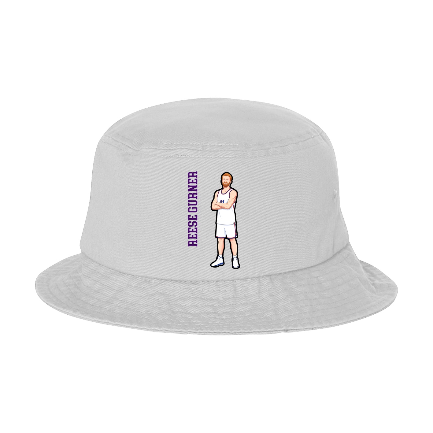 Bucket Cap — Name Vertical in White