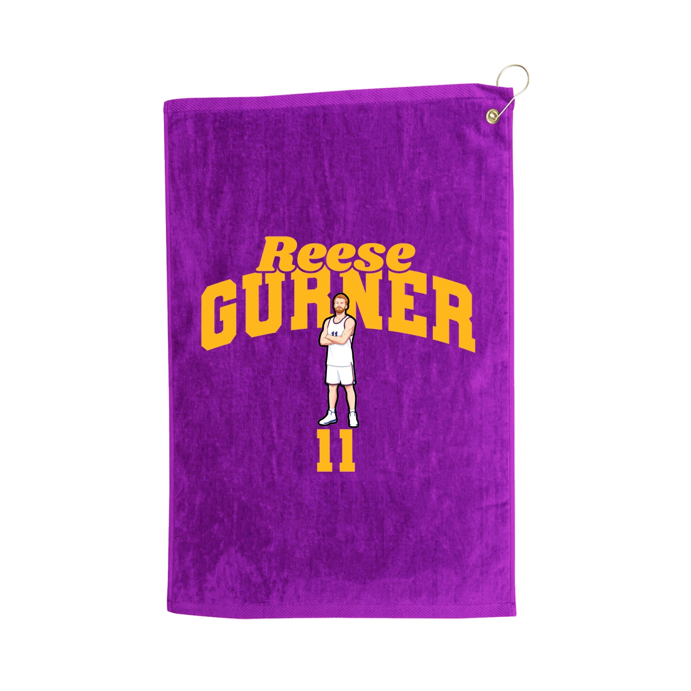 Golf Towel — Signature Arch in Purple