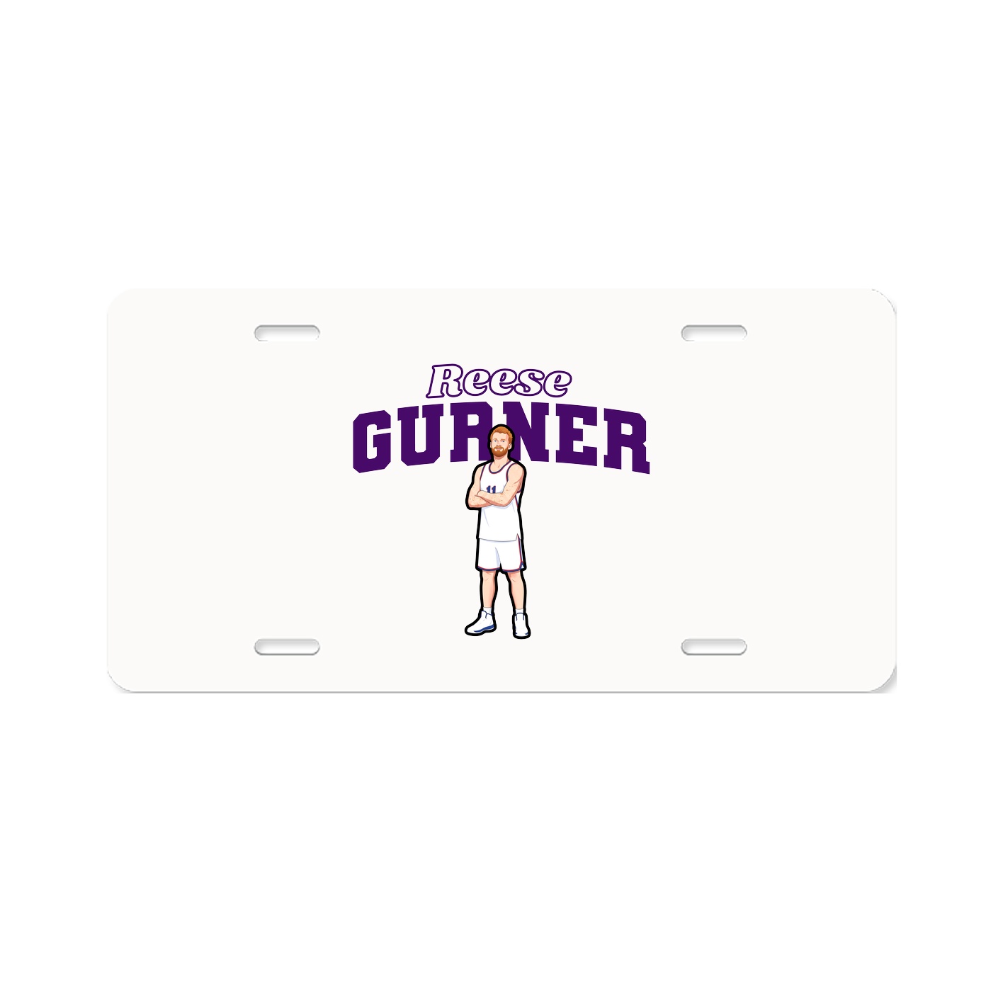 License Plate — Name Arch in Classic
