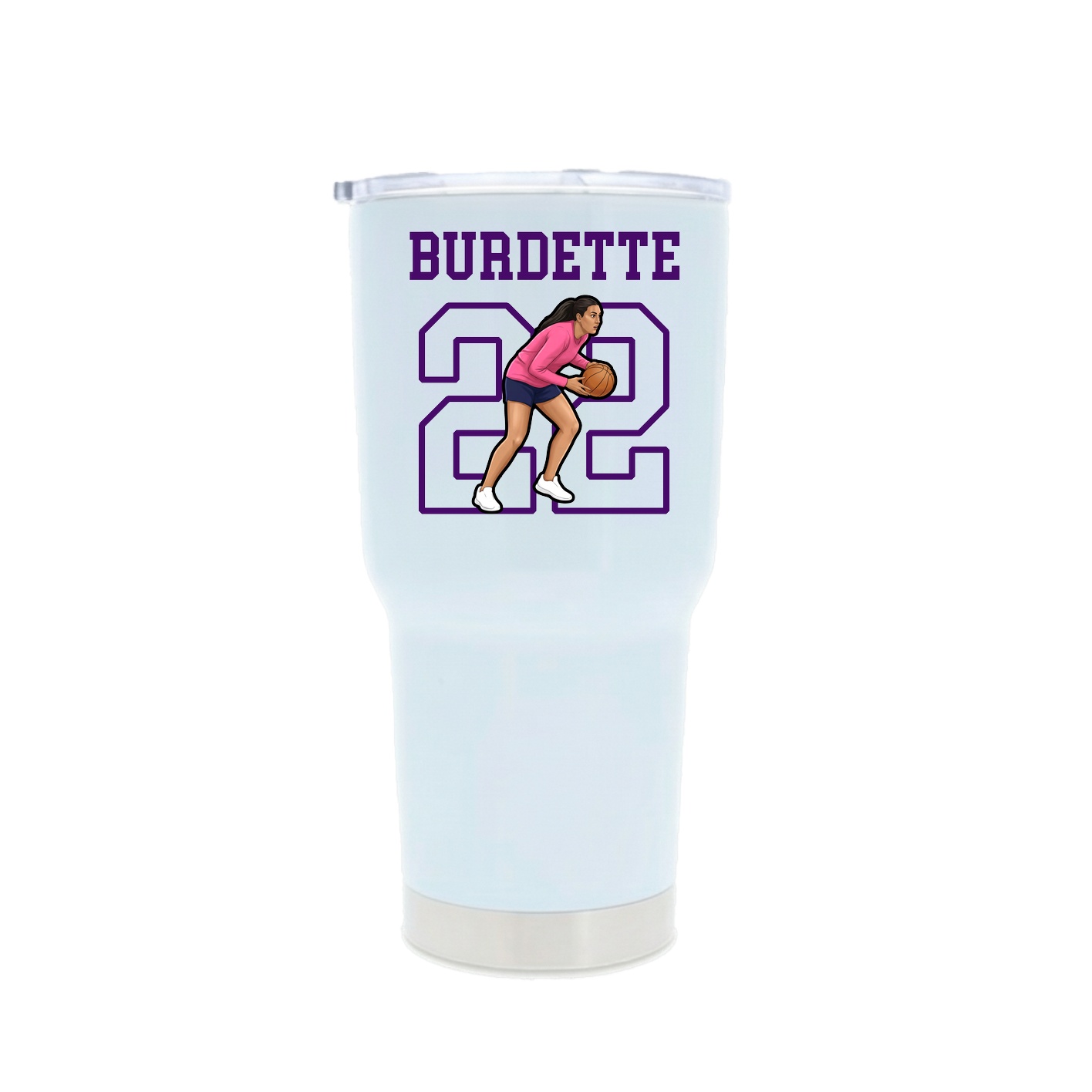 30oz Stainless Steel Tumbler — Shirsey in White
