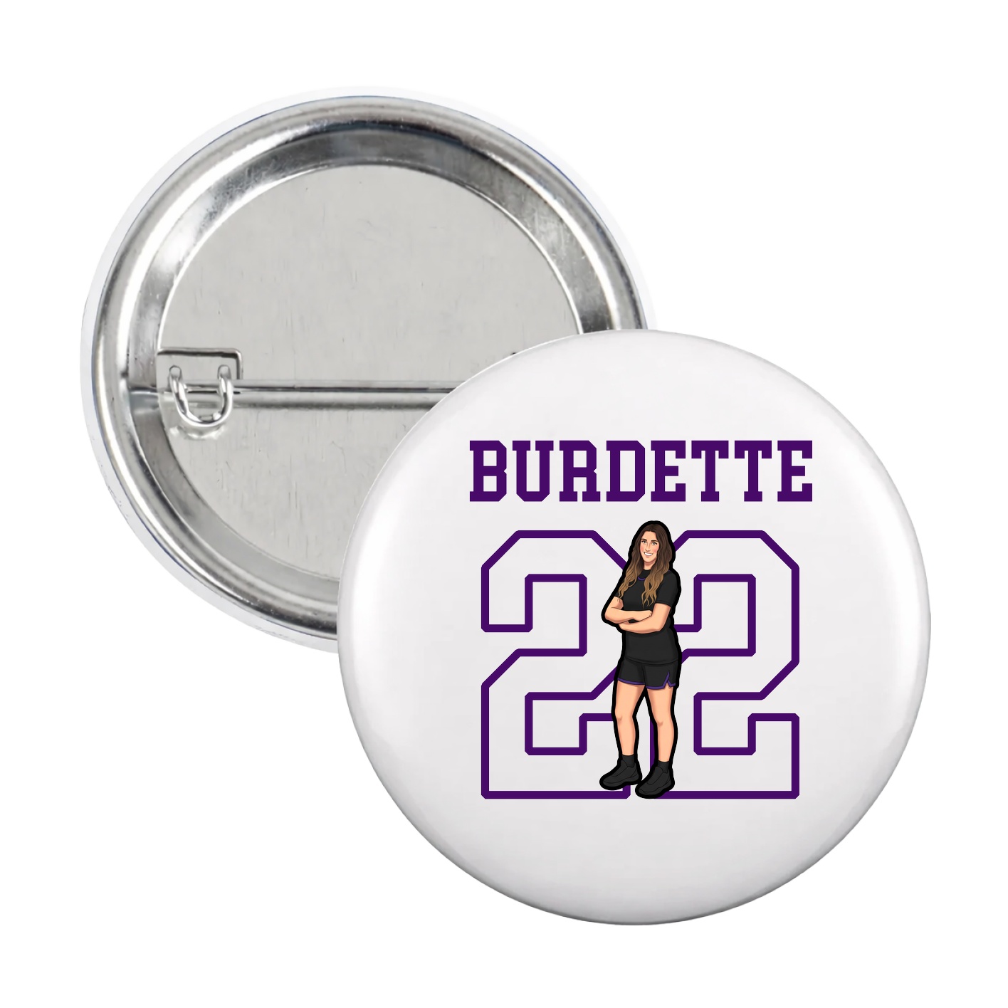 Game Day Button — Shirsey in White