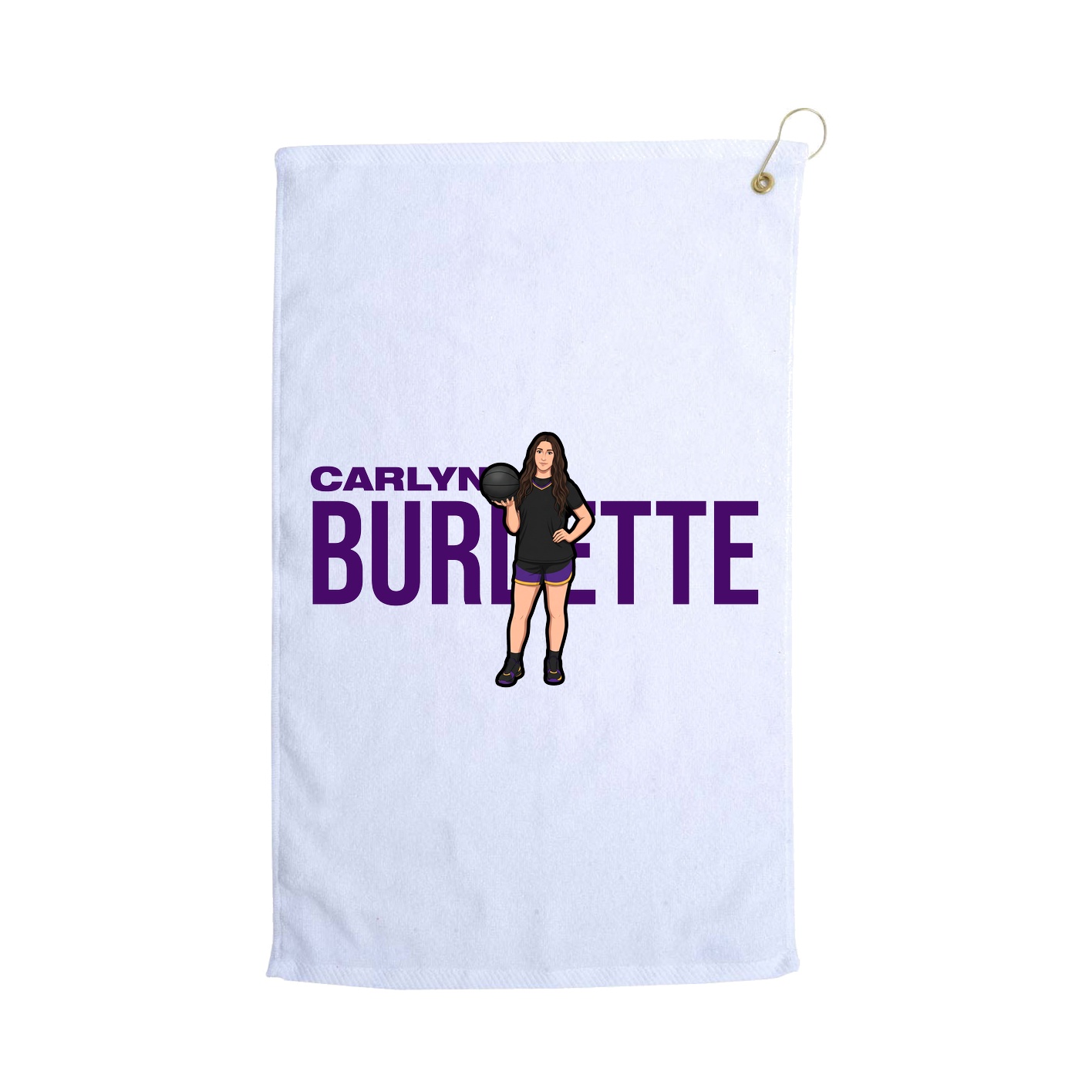 Golf Towel — Player Name in White