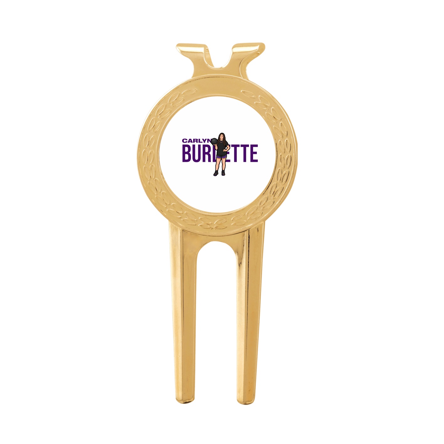 Divot Tool with Ball Marker — Player Name in Classic