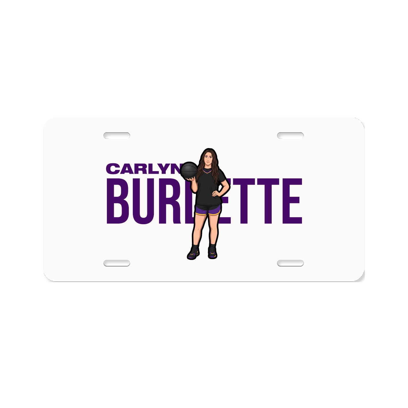 License Plate — Player Name in Classic