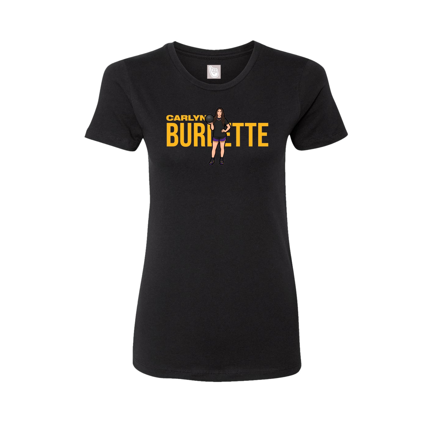 Womens Tee — Player Name in Black