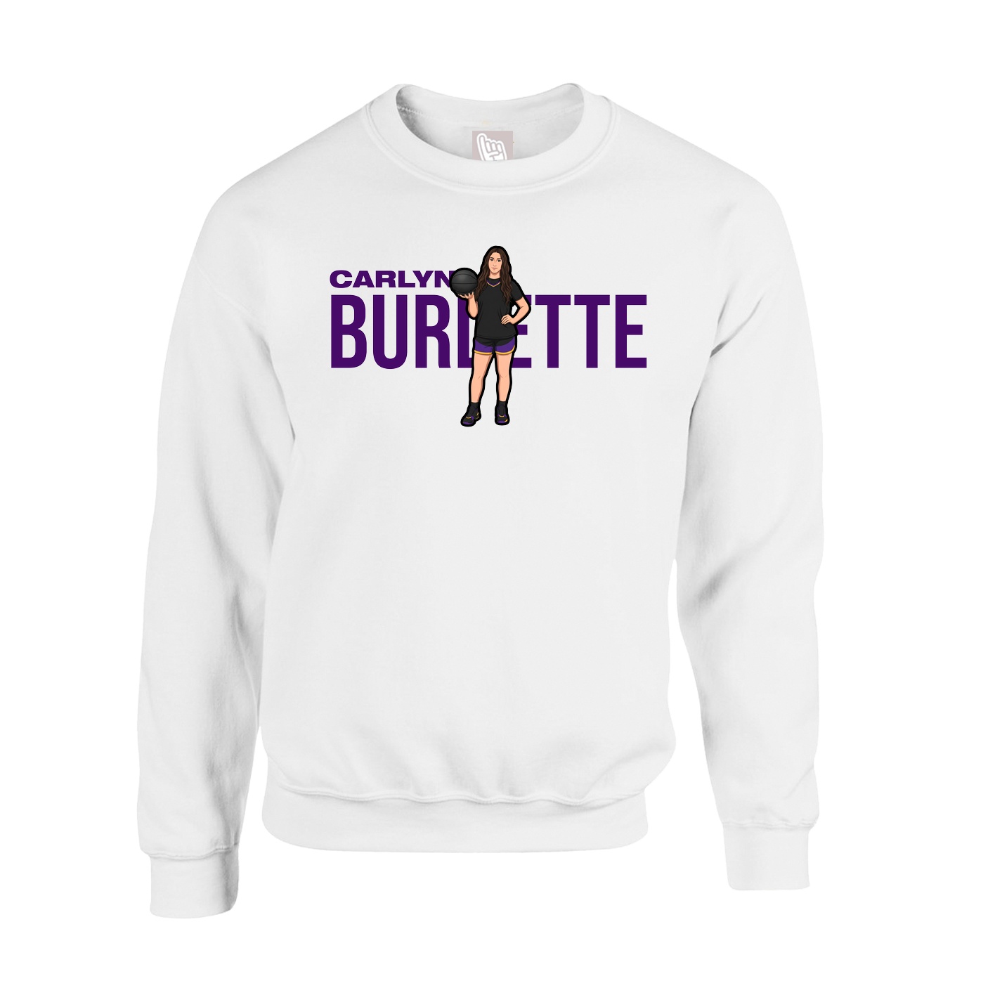 Fleece Crew — Player Name in White