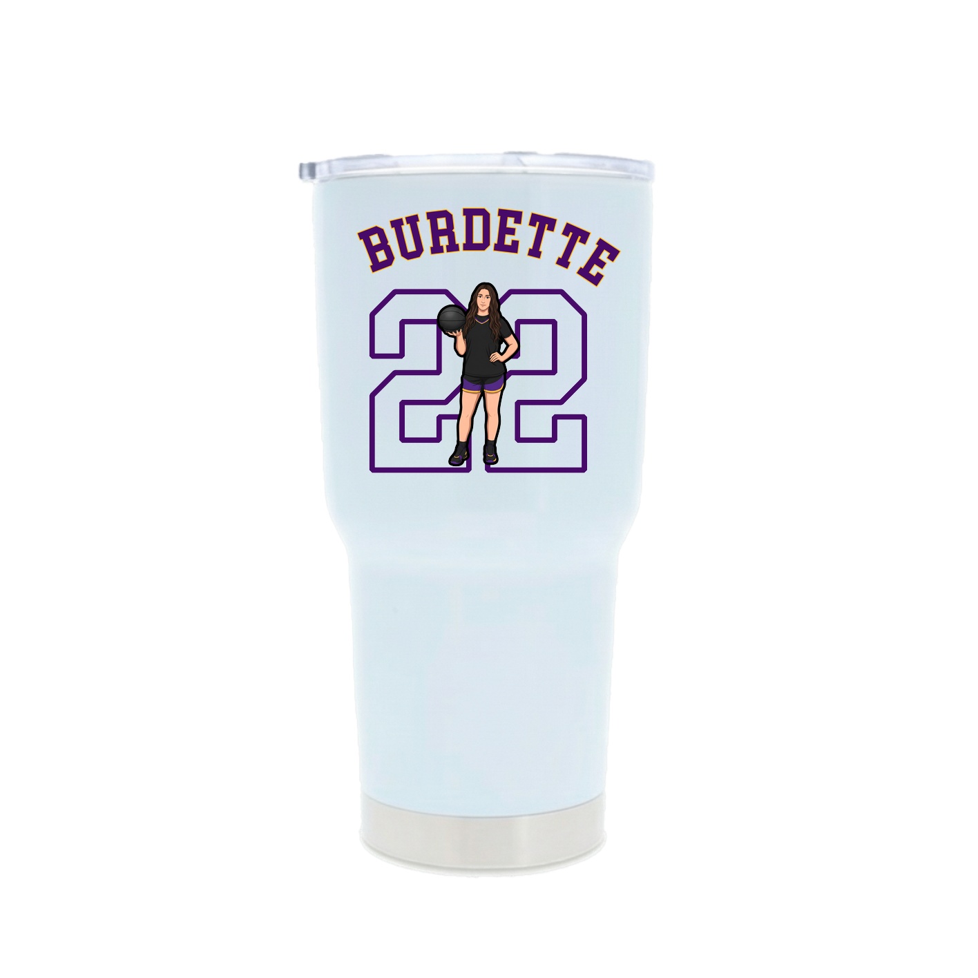 30oz Stainless Steel Tumbler — Shirsey Arch in White